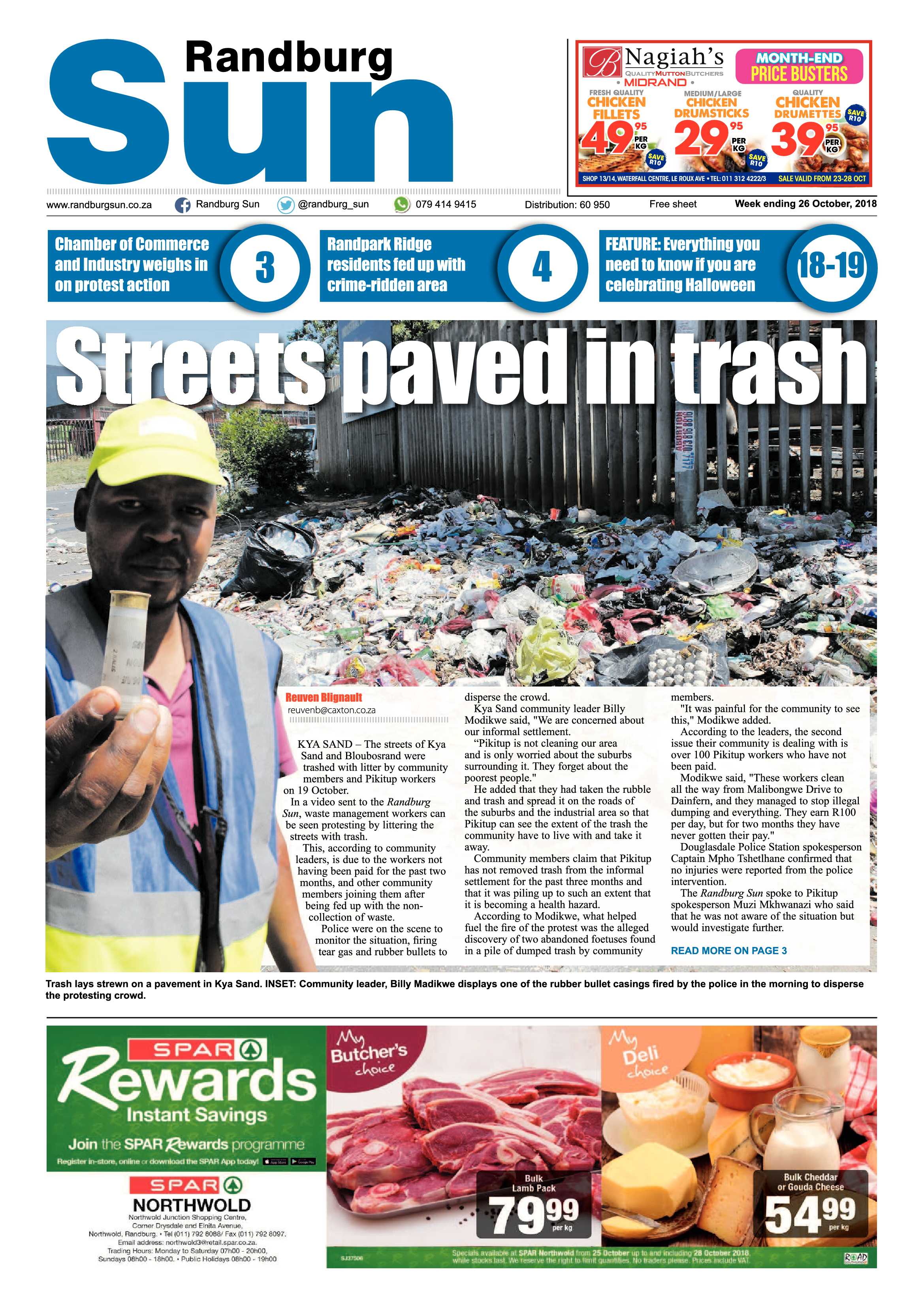 Randburg Sun 26 October 2018 page 1