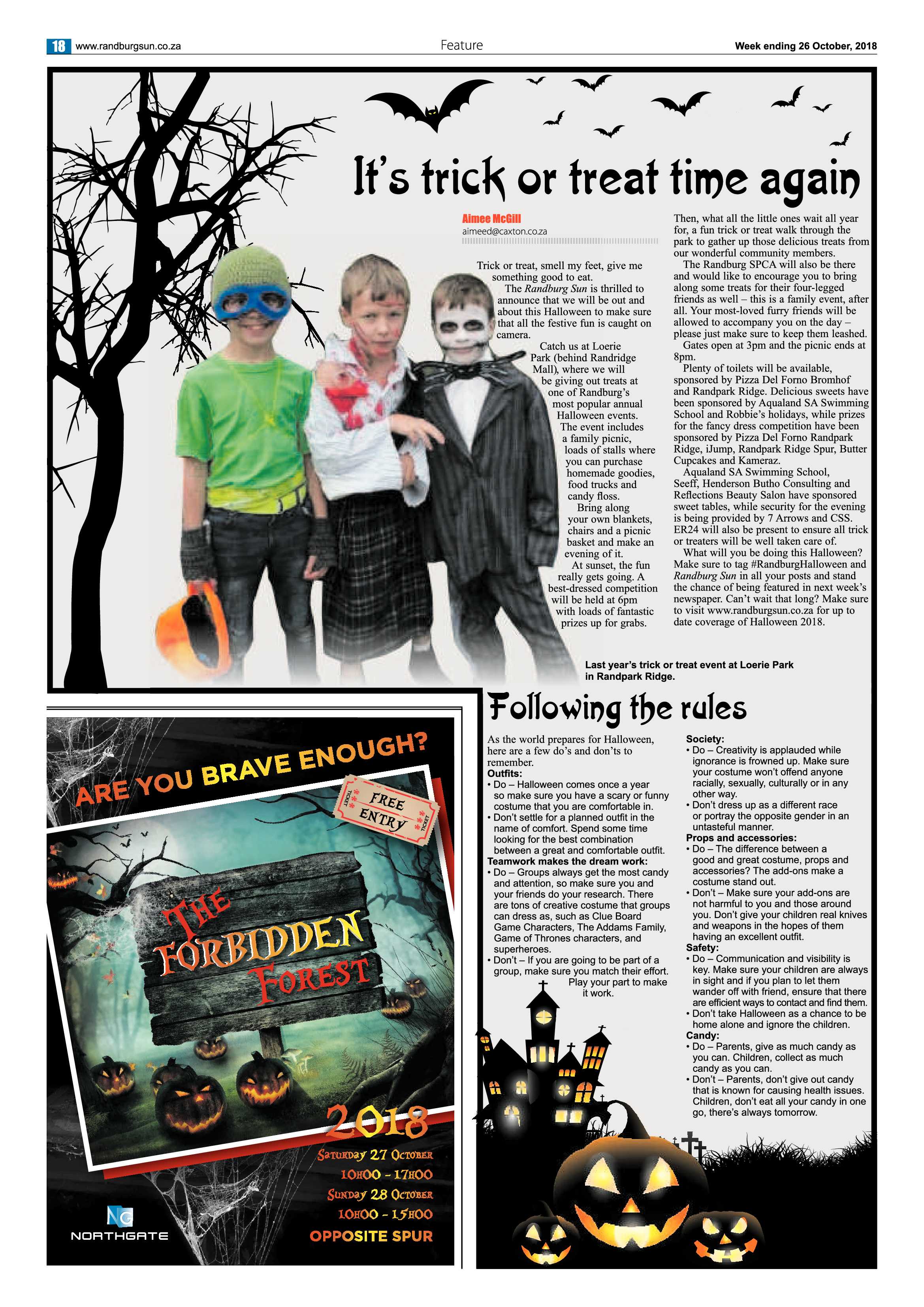 Randburg Sun 26 October 2018 page 18