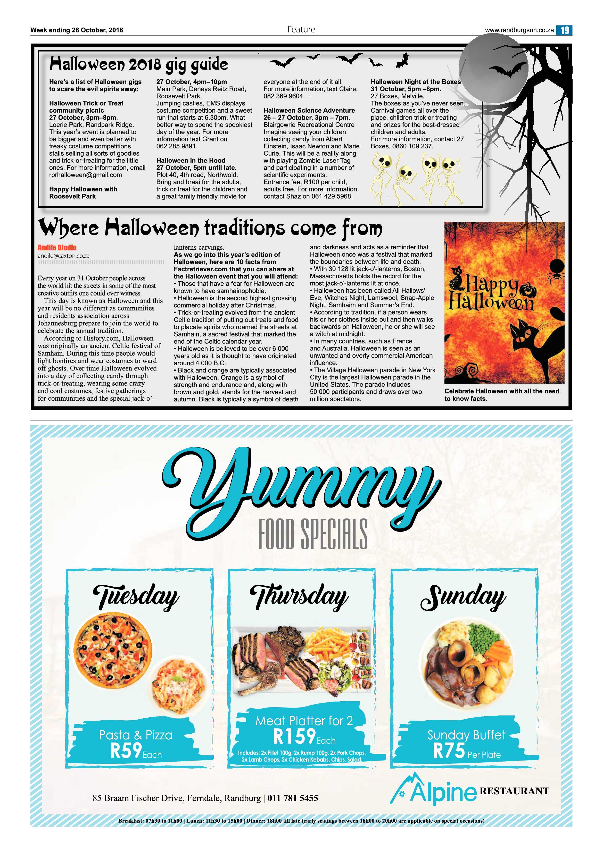 Randburg Sun 26 October 2018 page 19
