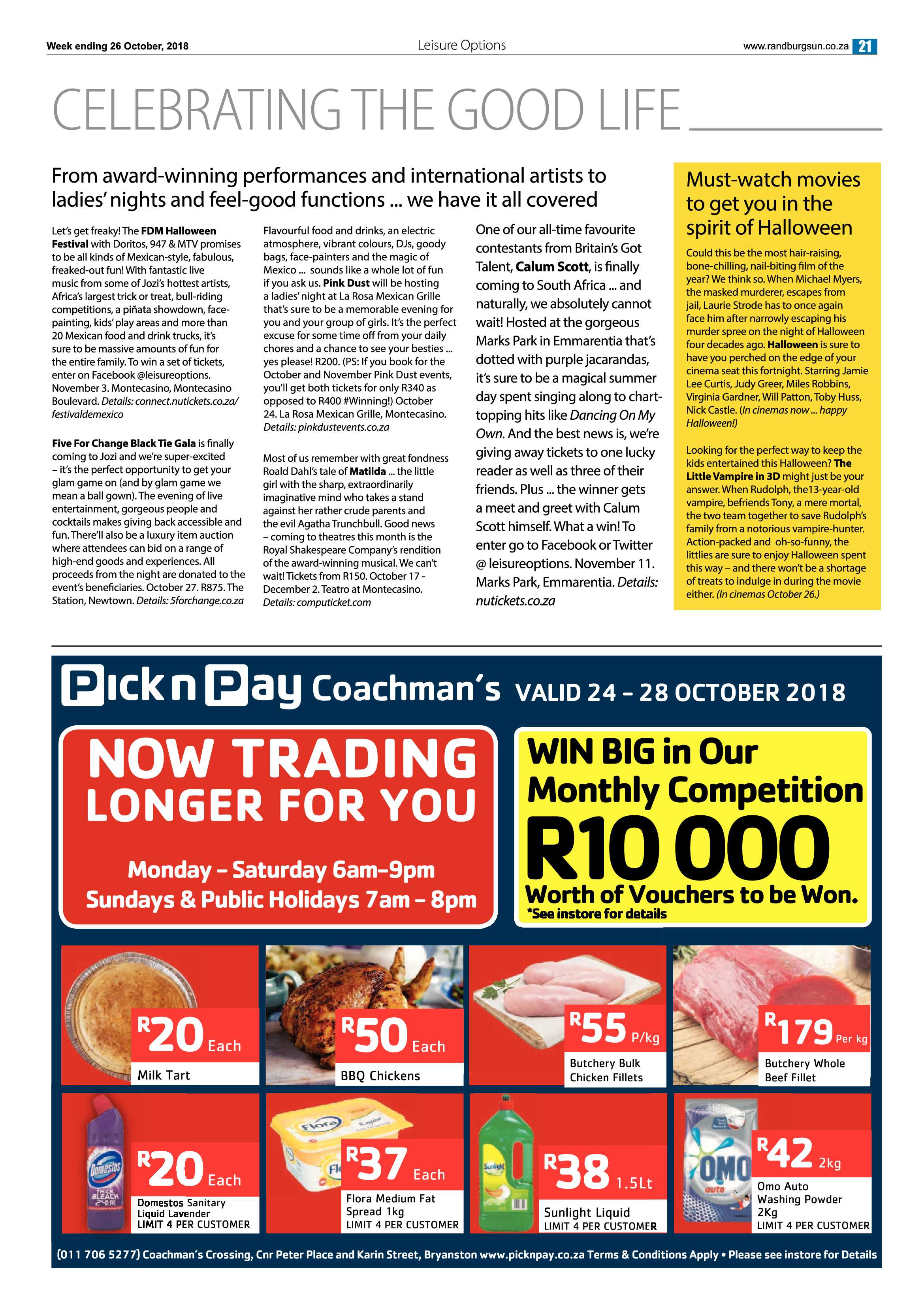 Randburg Sun 26 October 2018 page 21