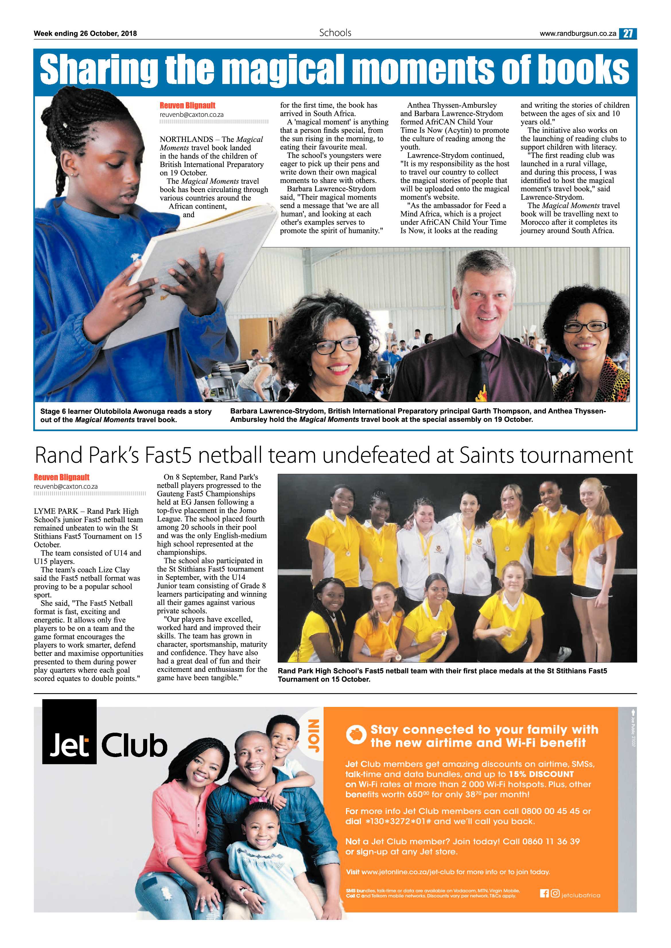 Randburg Sun 26 October 2018 page 27