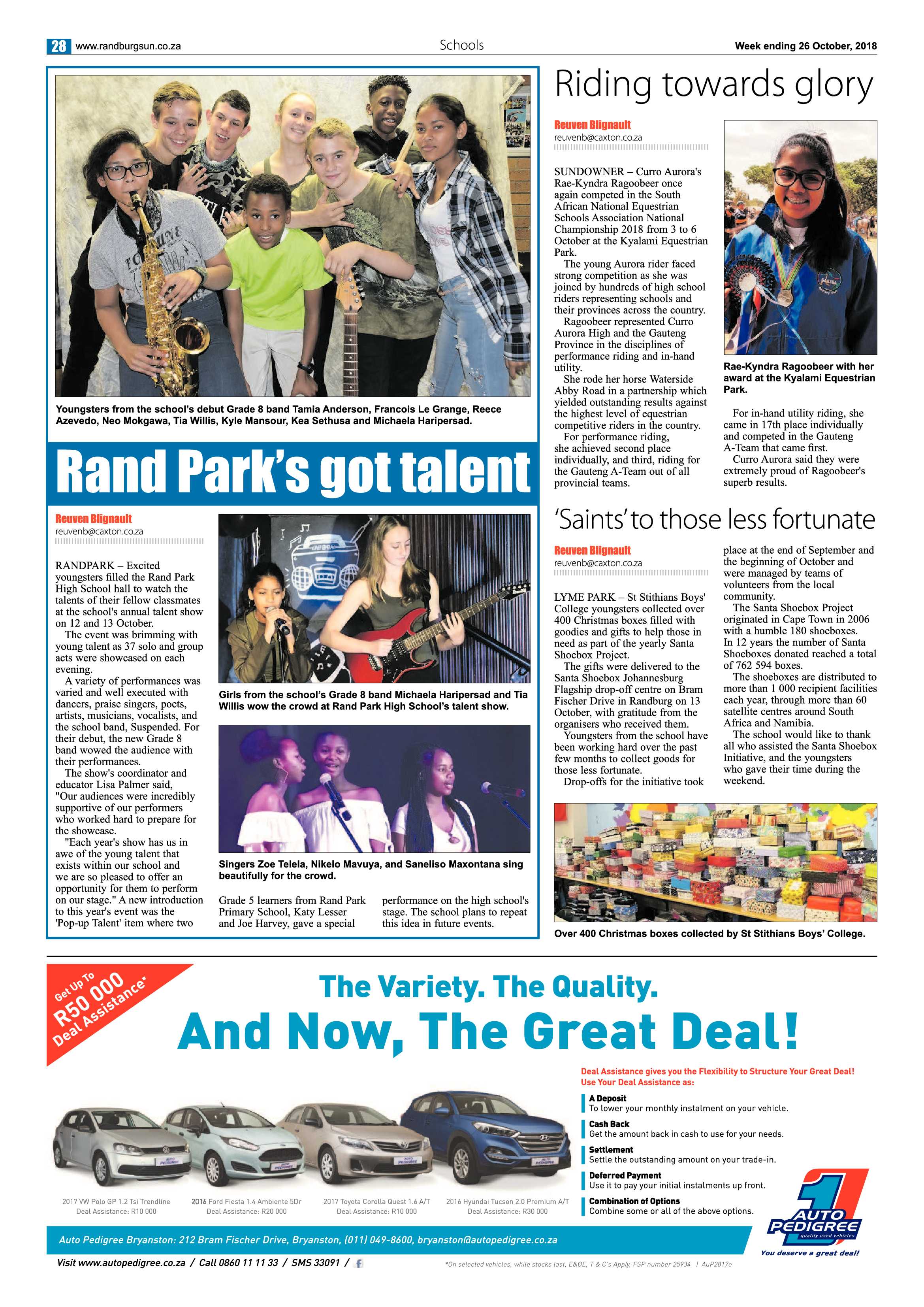 Randburg Sun 26 October 2018 page 28