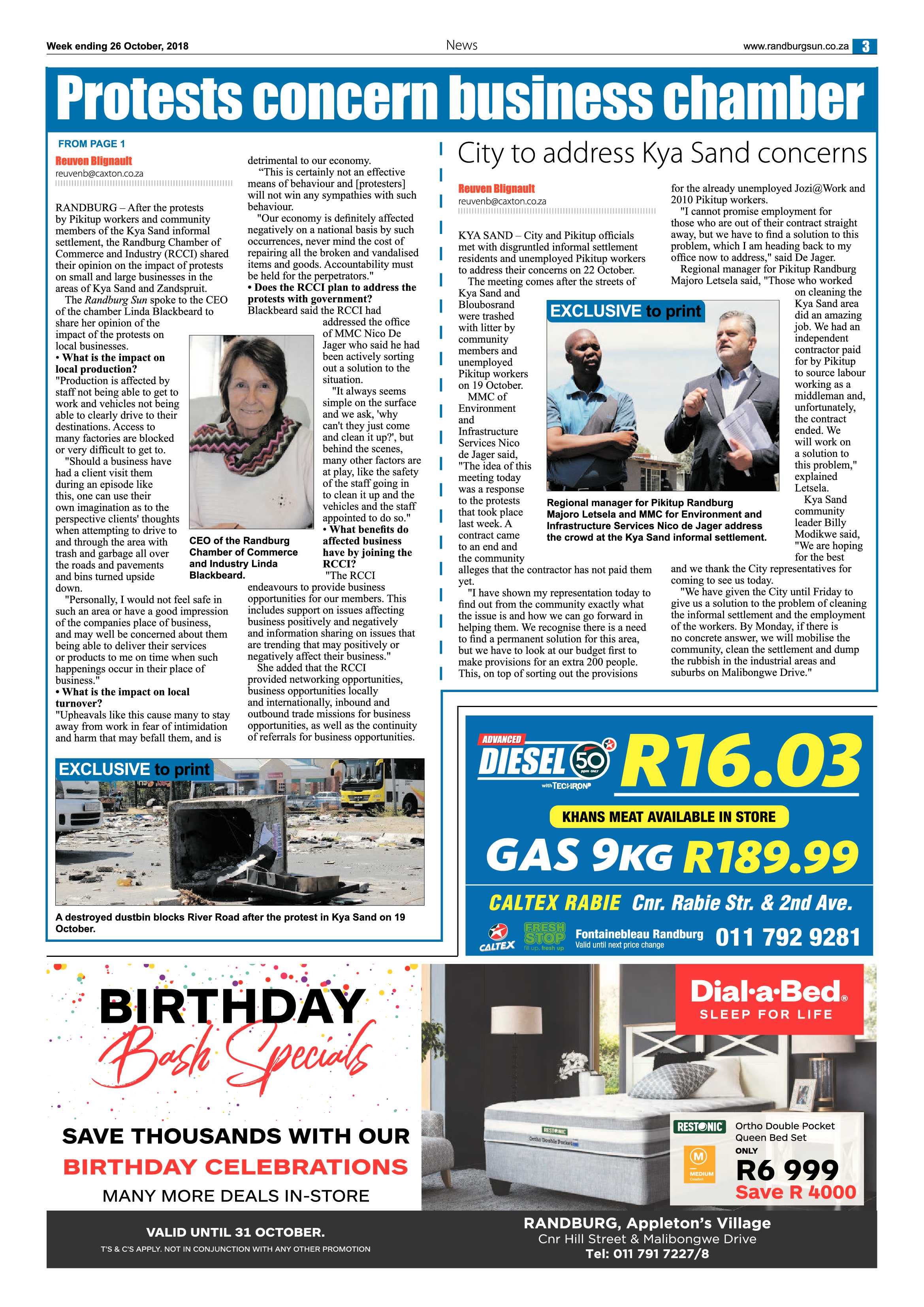 Randburg Sun 26 October 2018 page 3