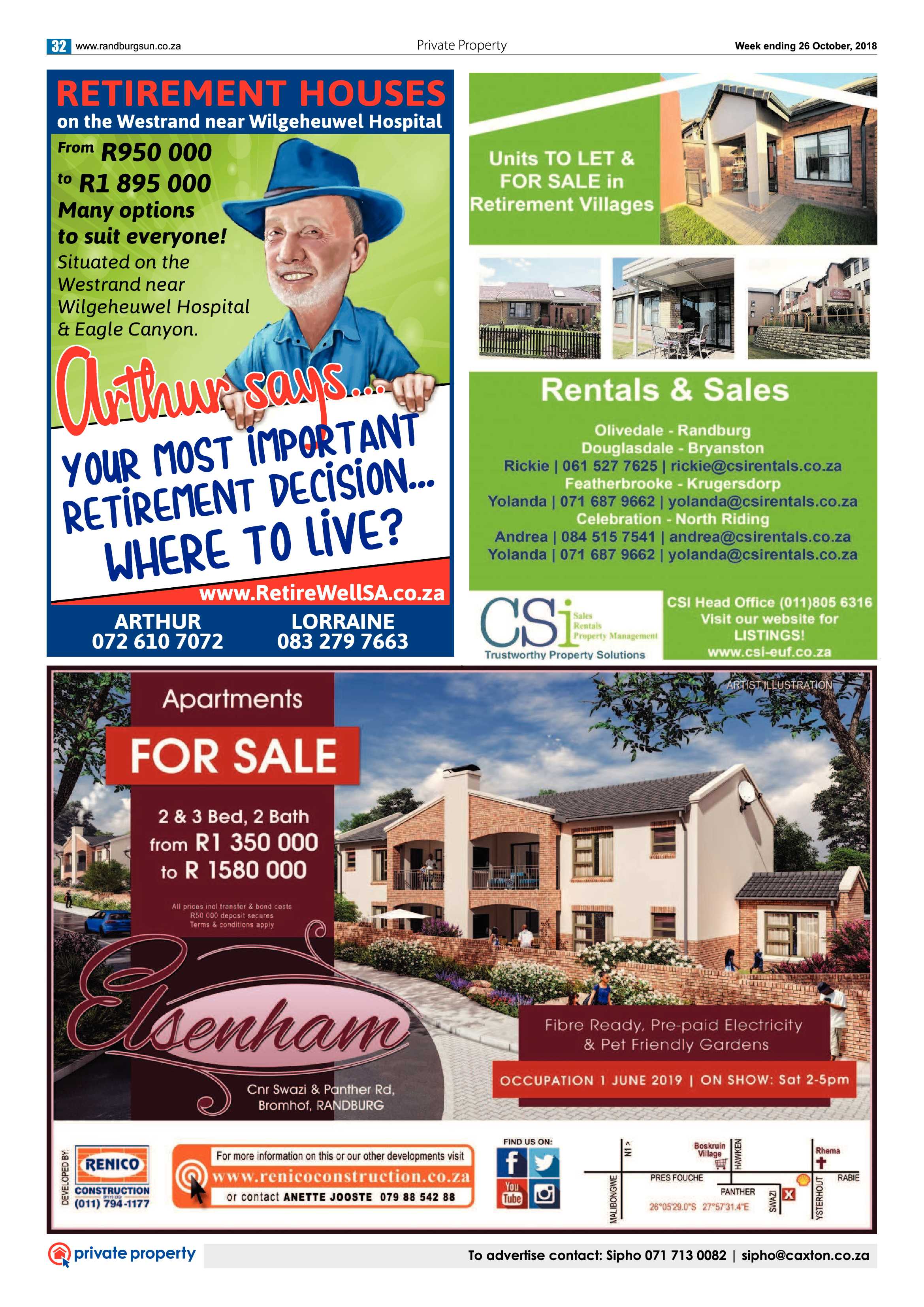 Randburg Sun 26 October 2018 page 32