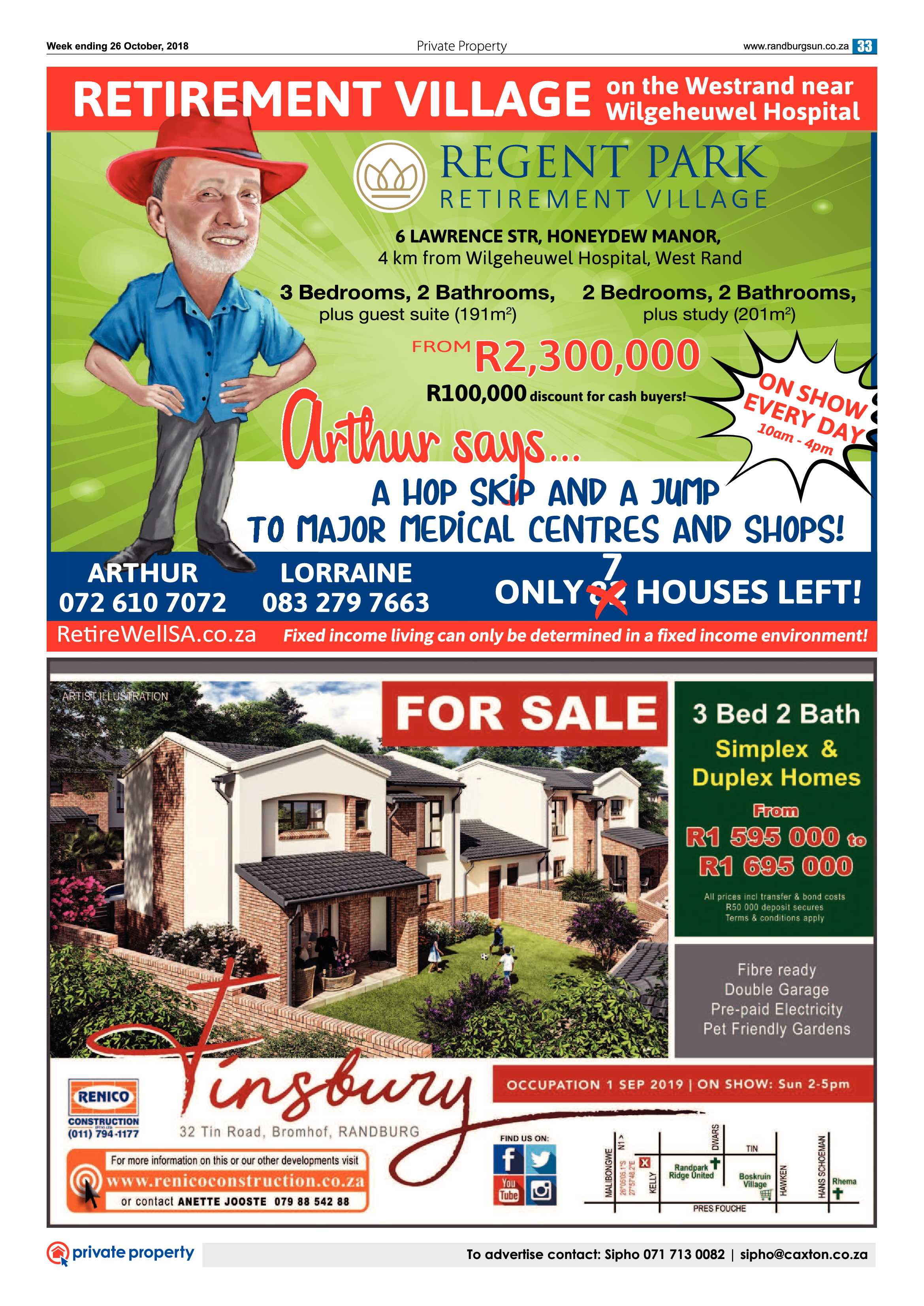 Randburg Sun 26 October 2018 page 33