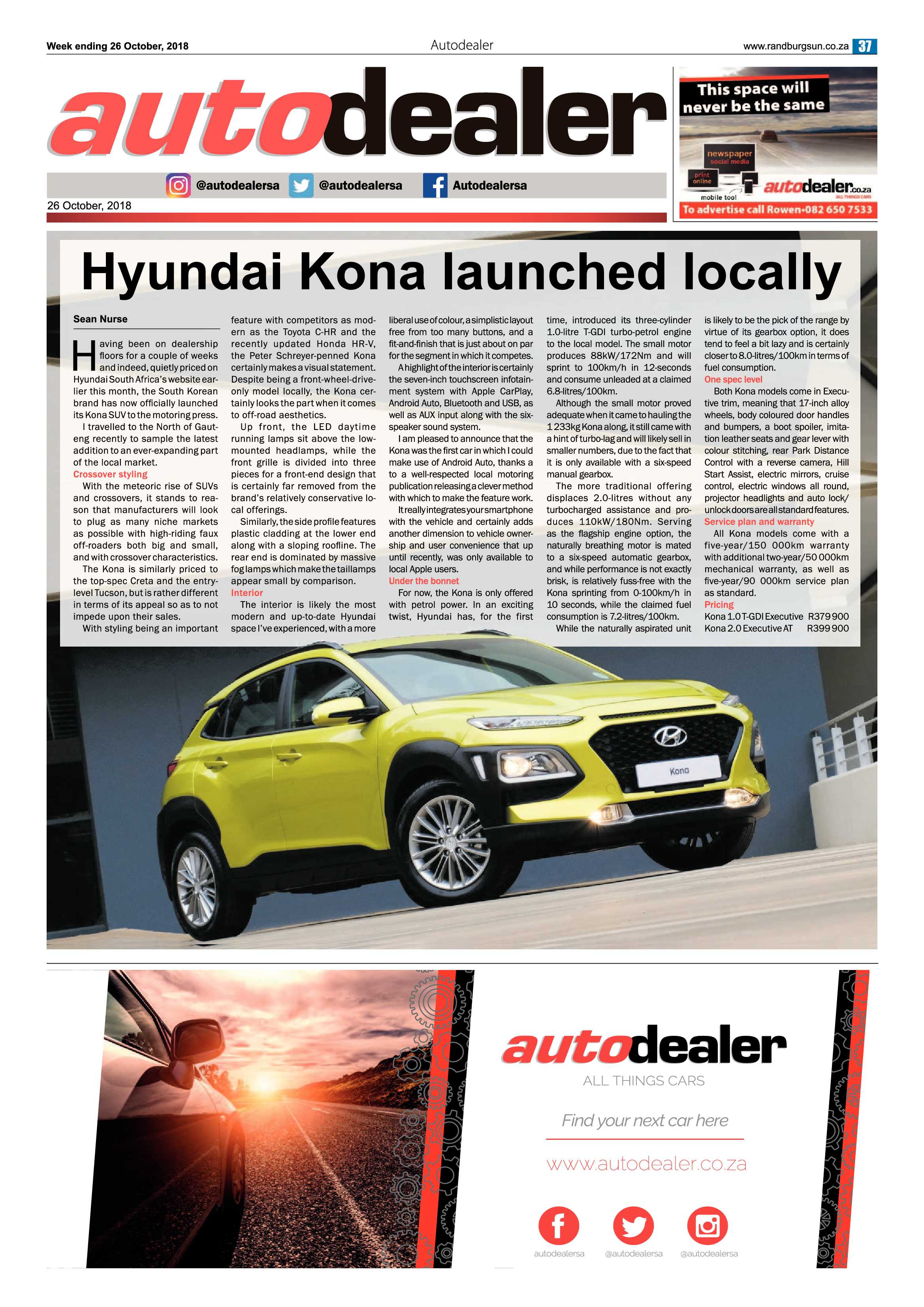 Randburg Sun 26 October 2018 page 37