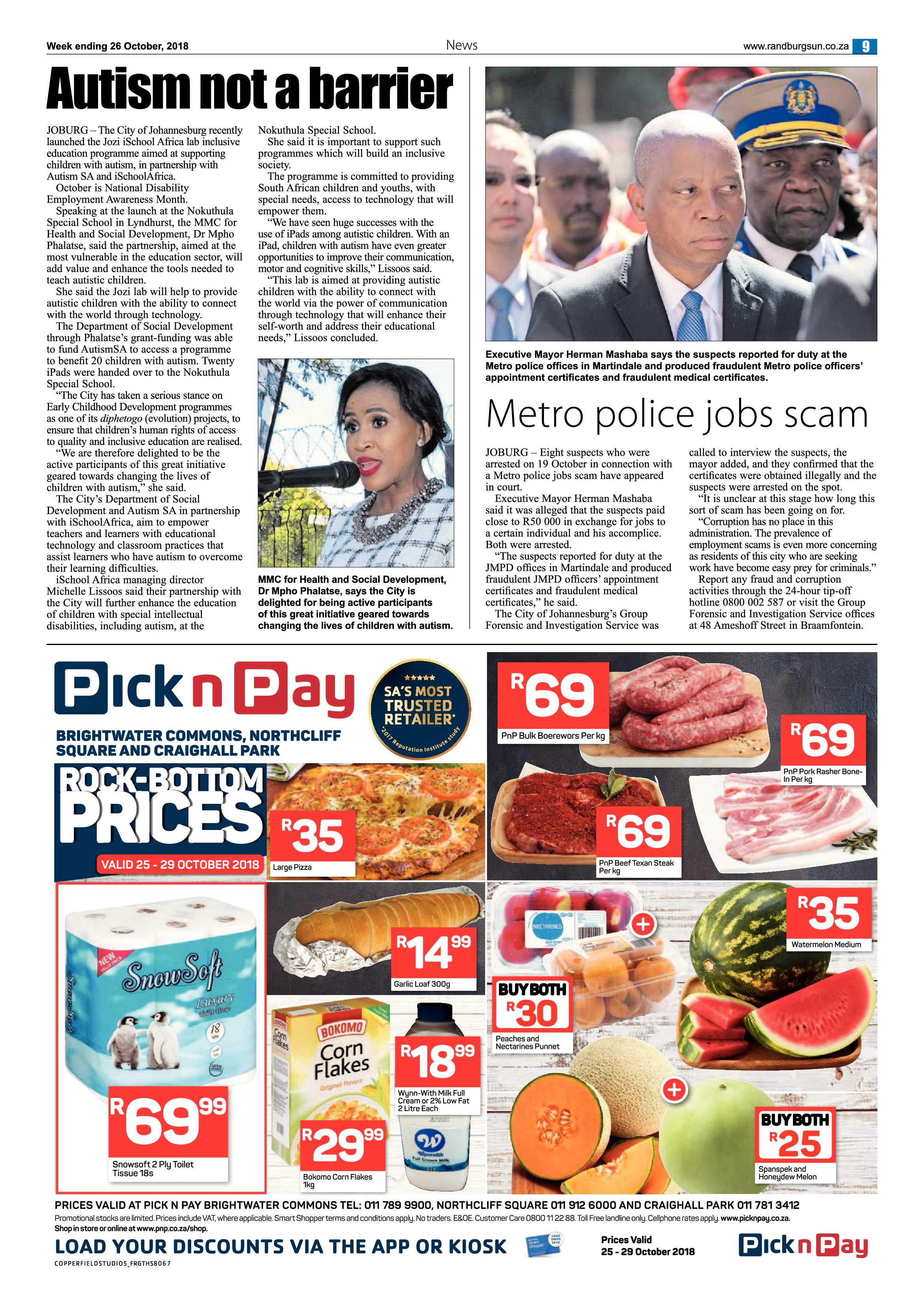 Randburg Sun 26 October 2018 page 9