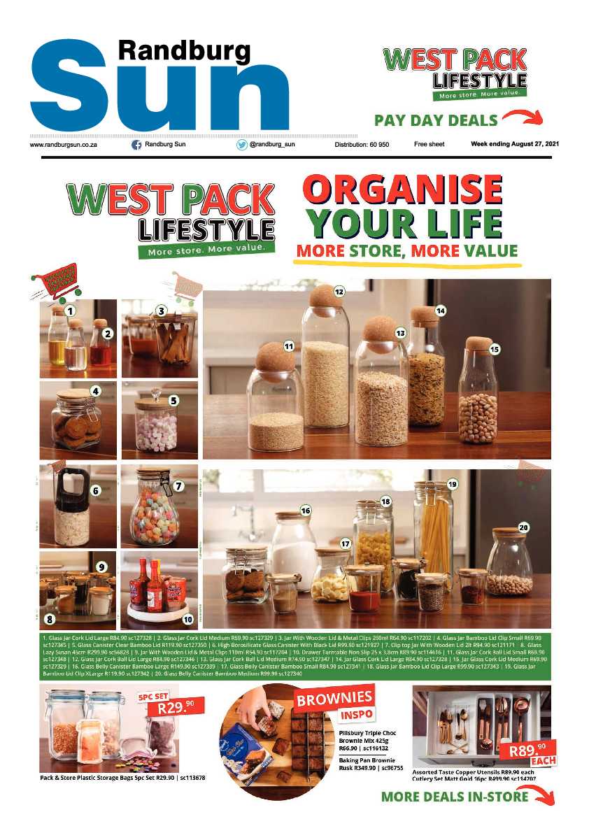 Randburg Sun 27 August 2021 page 1