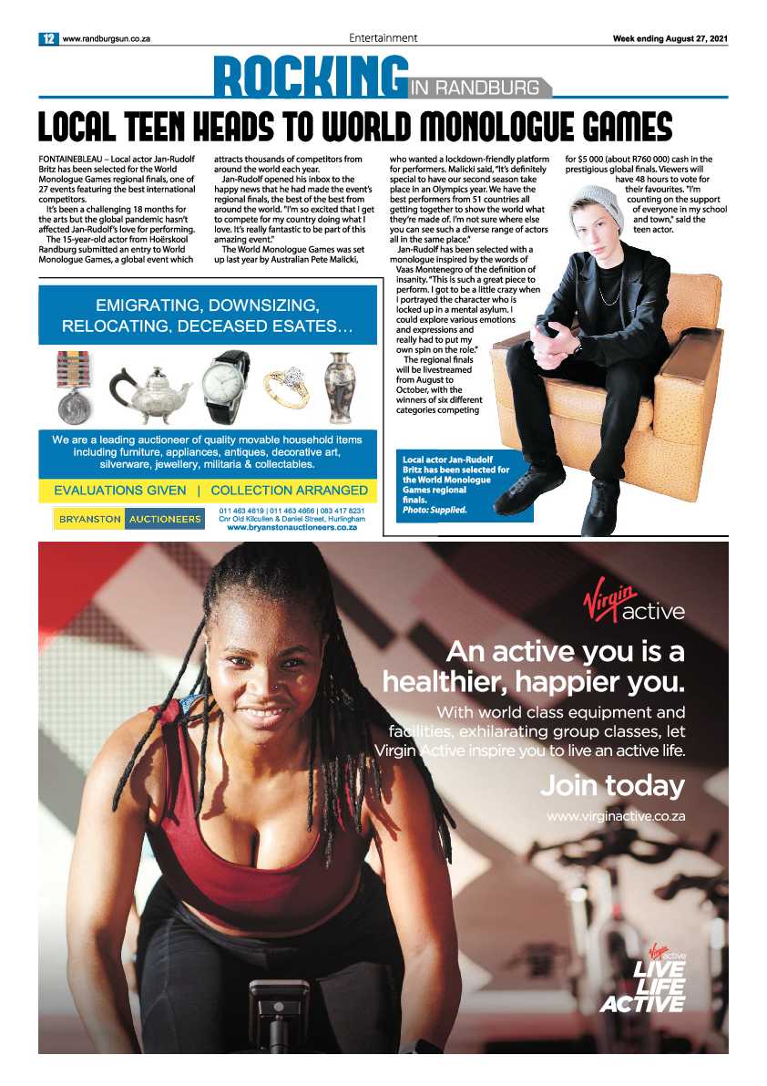 Randburg Sun 27 August 2021 page 14