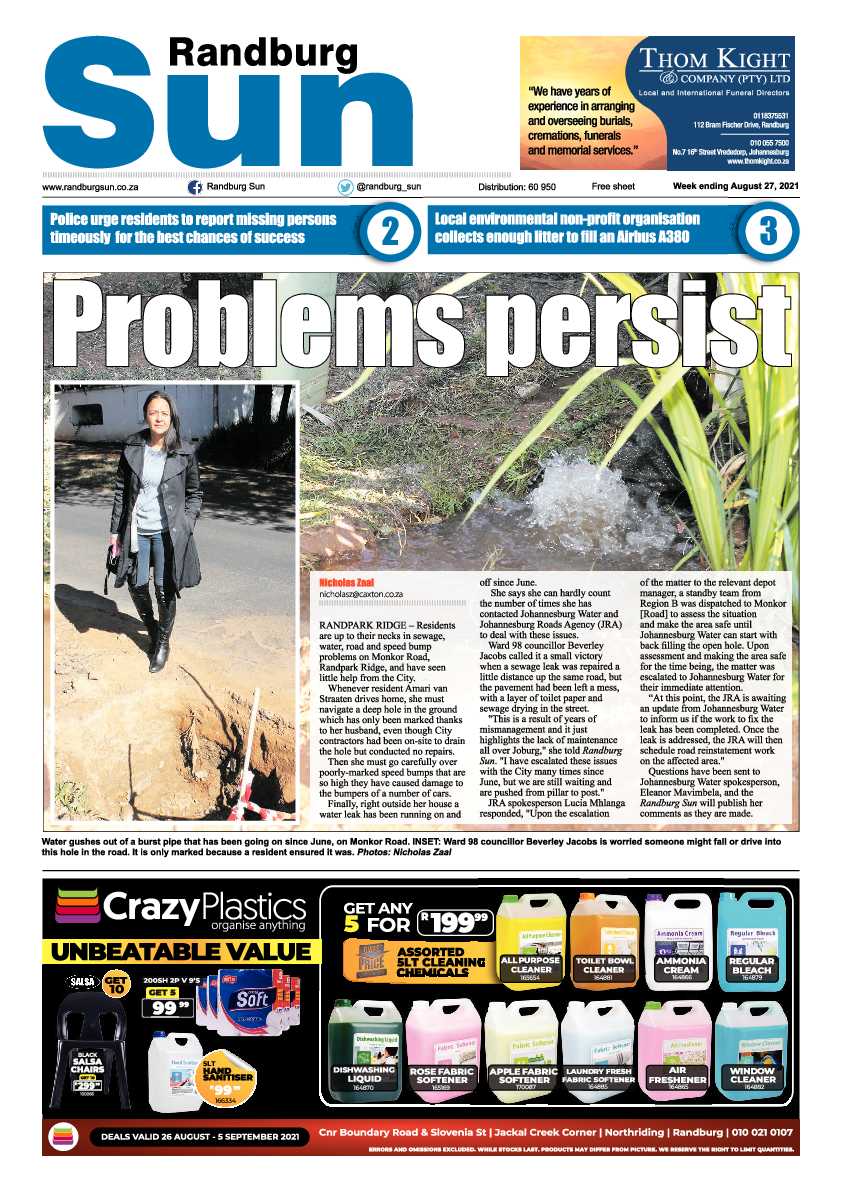 Randburg Sun 27 August 2021 page 3