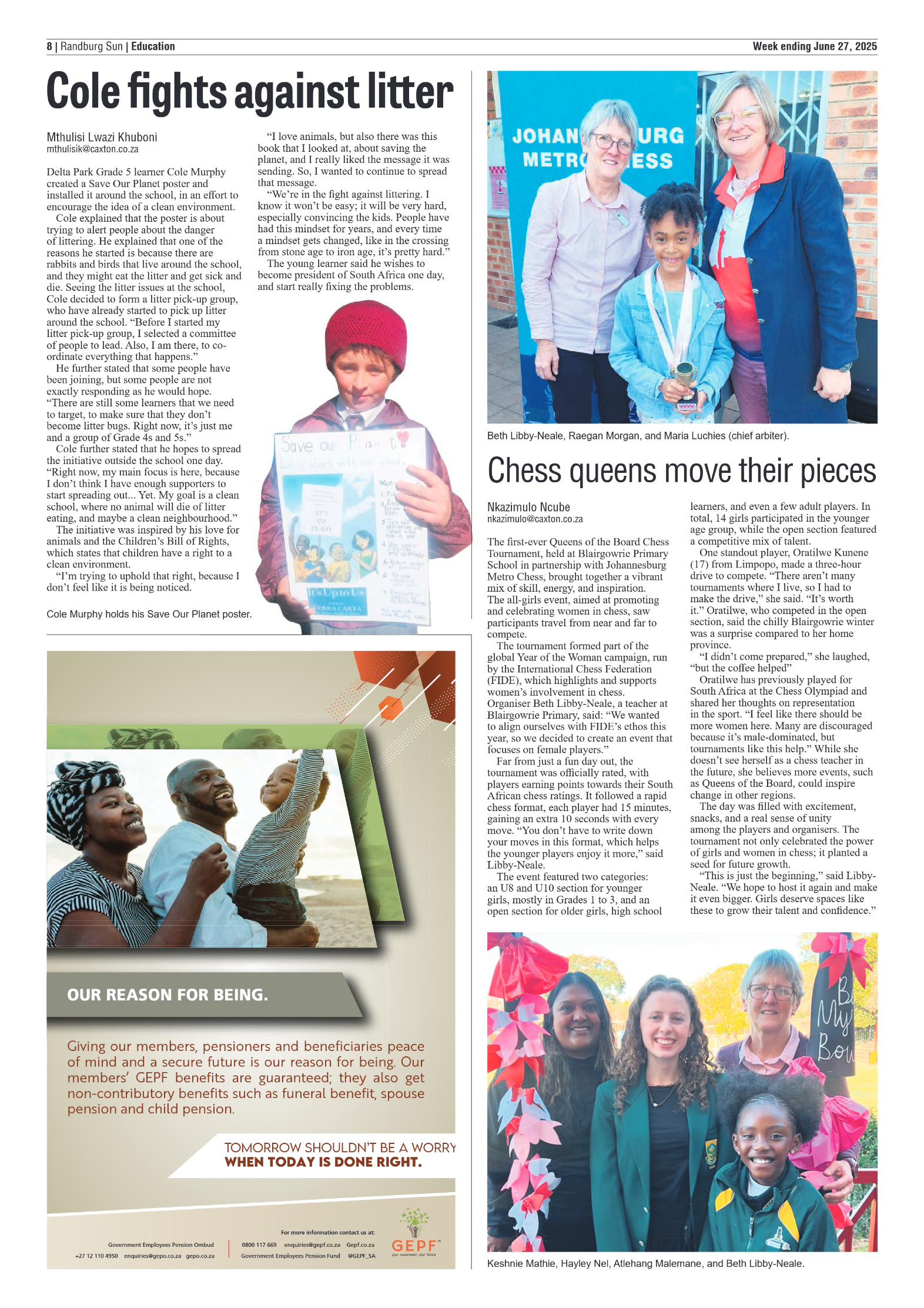 Randburg Sun 27 June 2025 page 8