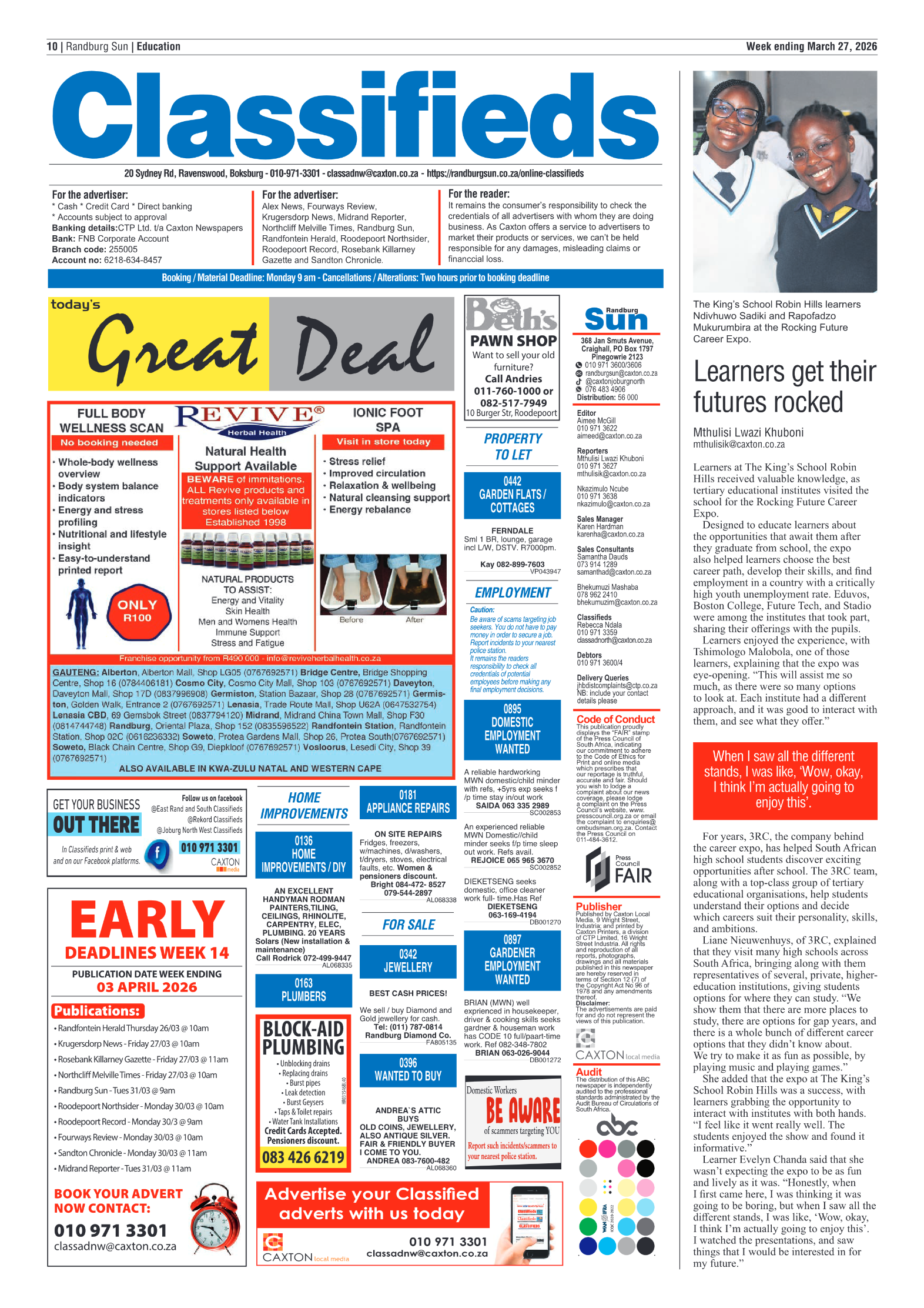 Randburg Sun 27 March 2026 page 10