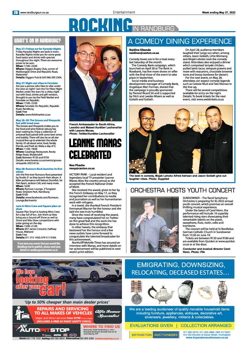 Randburg Sun 27 May 2022 page 20