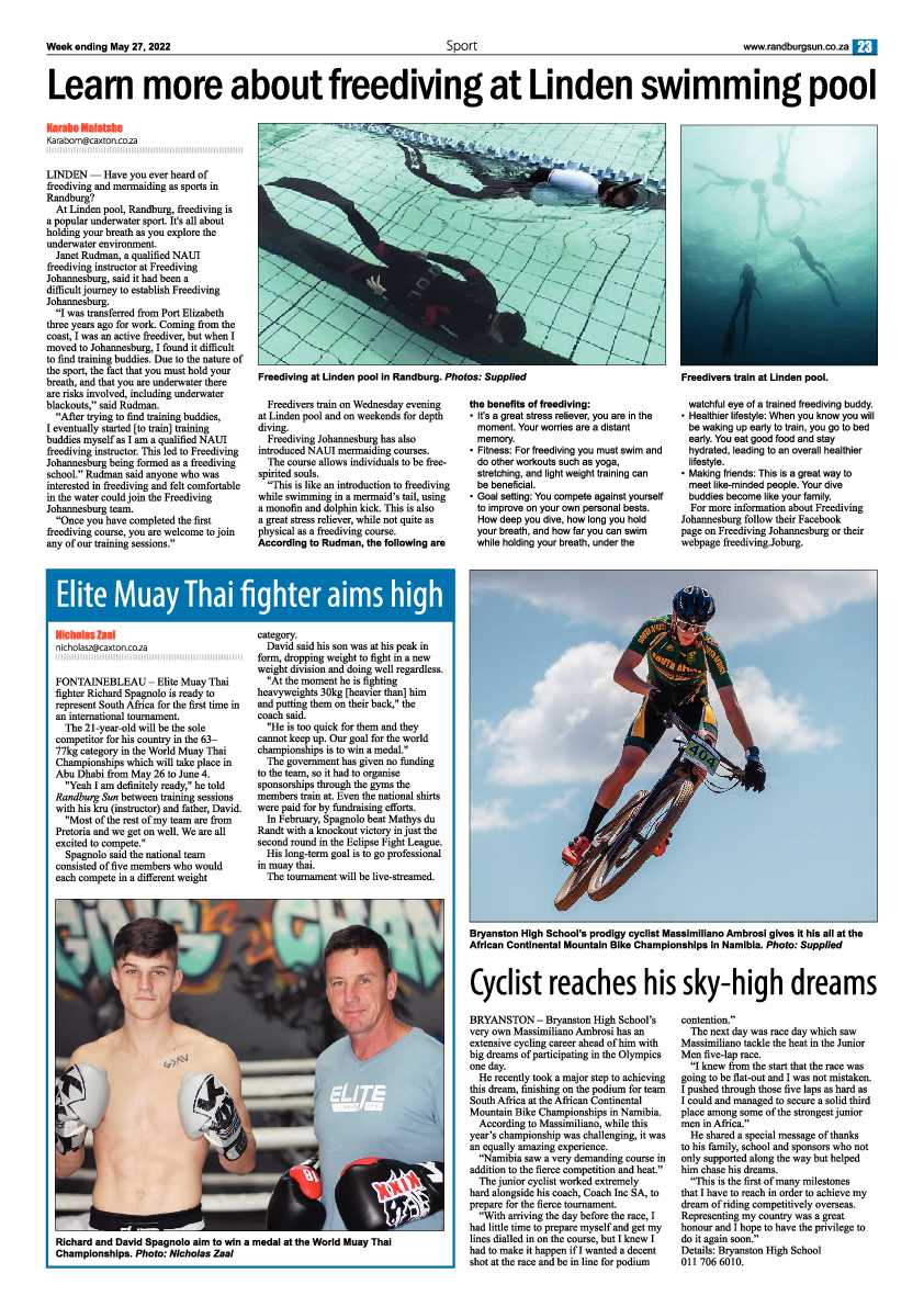 Randburg Sun 27 May 2022 page 23