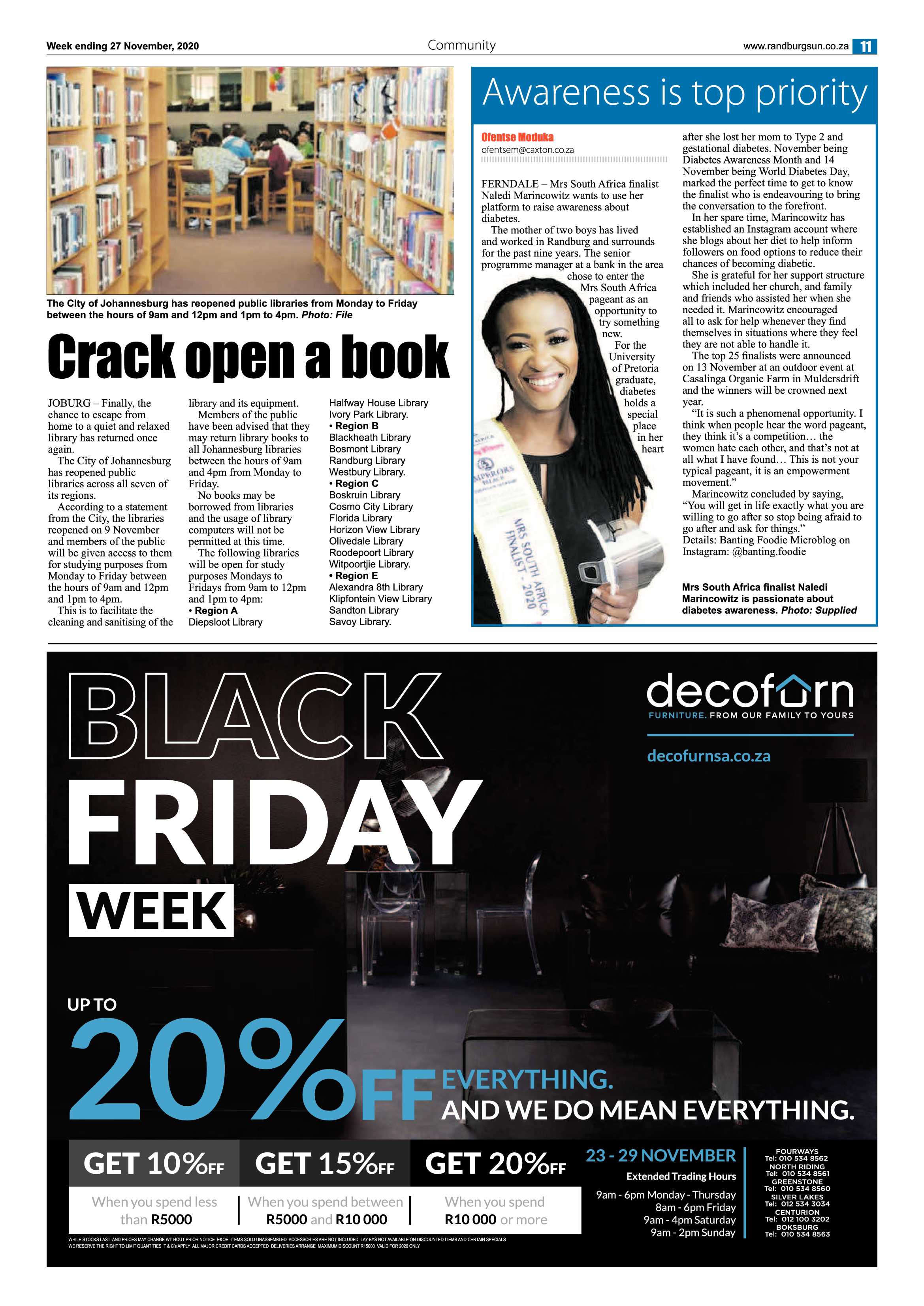 Randburg Sun 27 November 2020 page 11