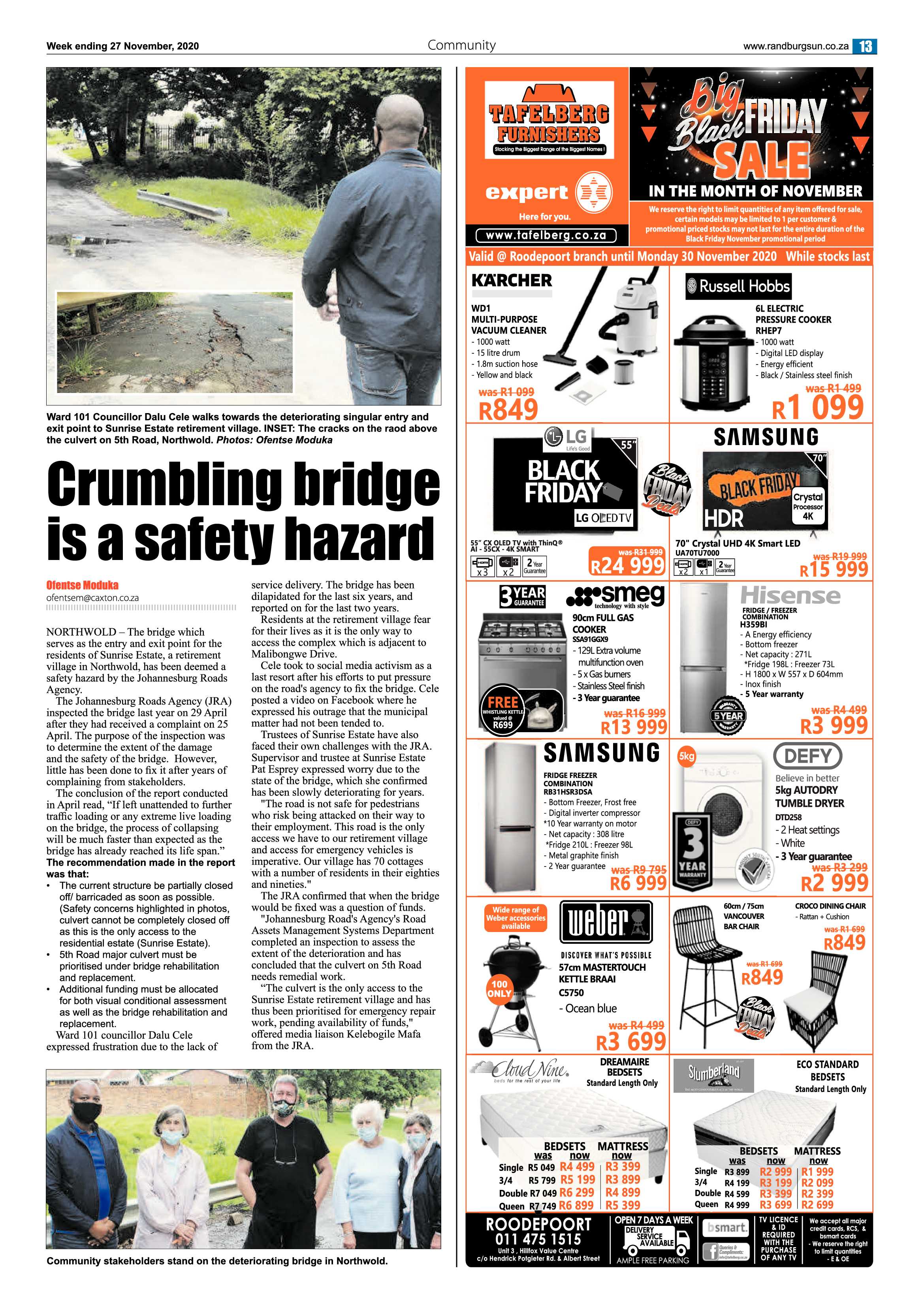Randburg Sun 27 November 2020 page 13