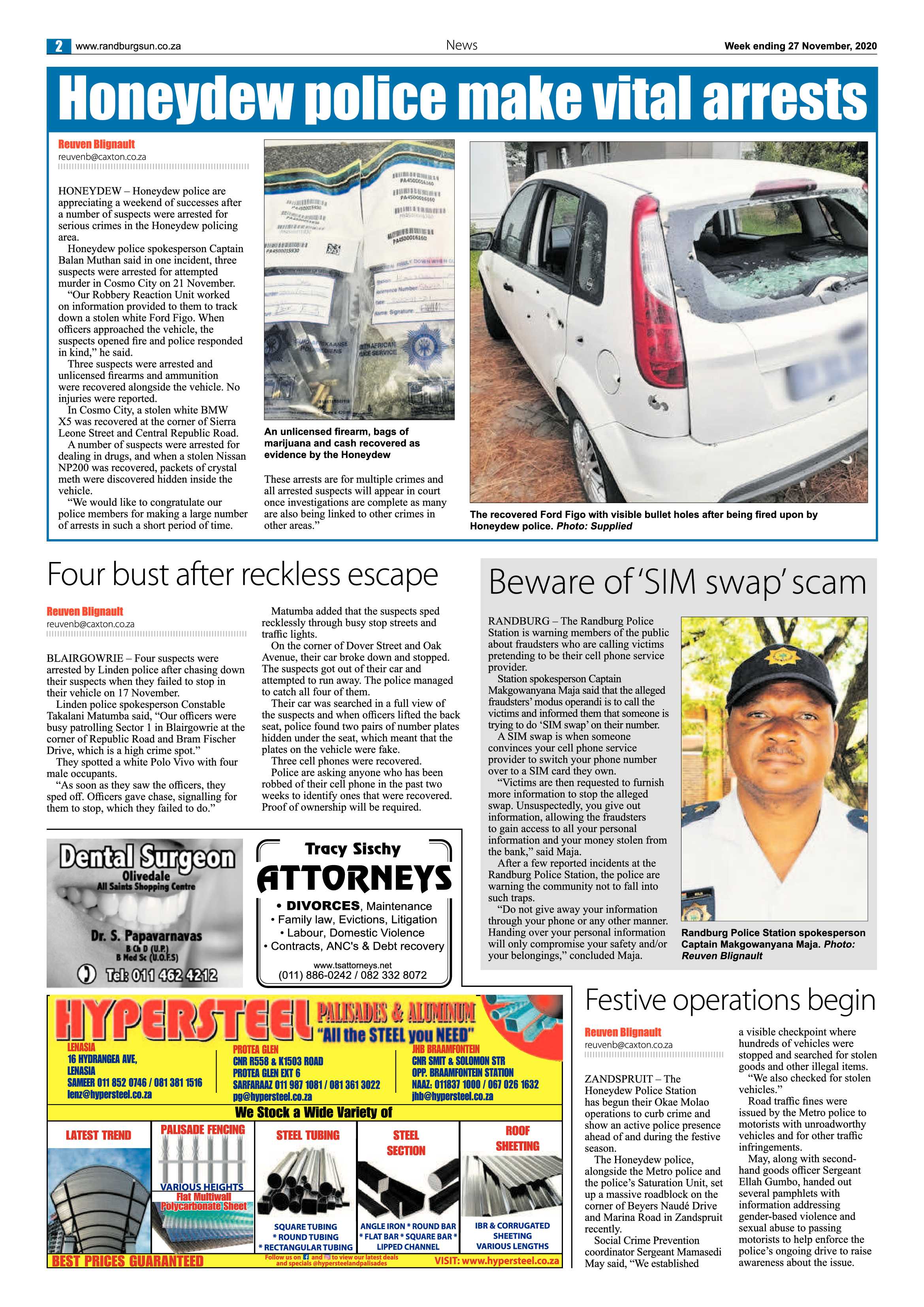 Randburg Sun 27 November 2020 page 2