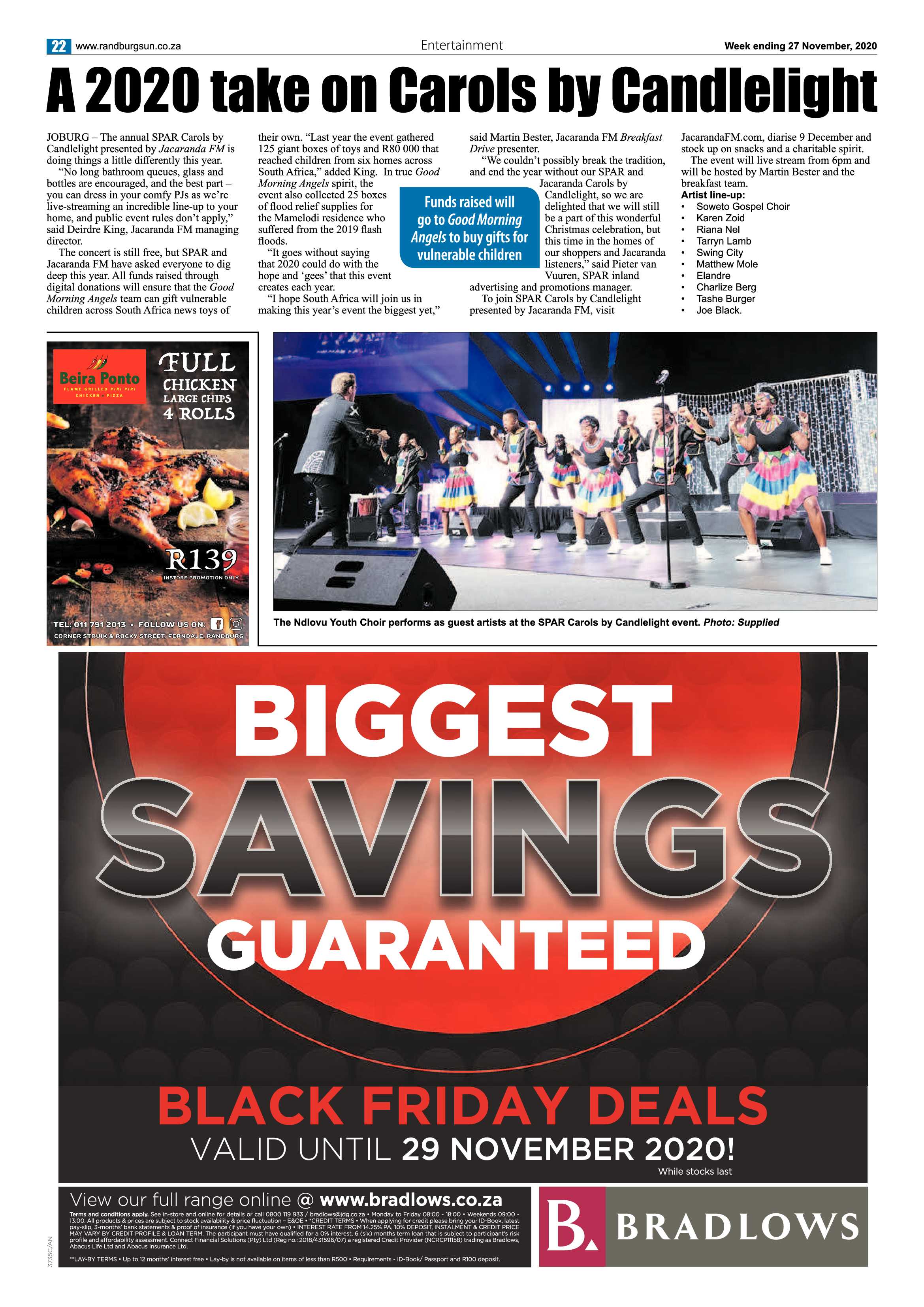 Randburg Sun 27 November 2020 page 22