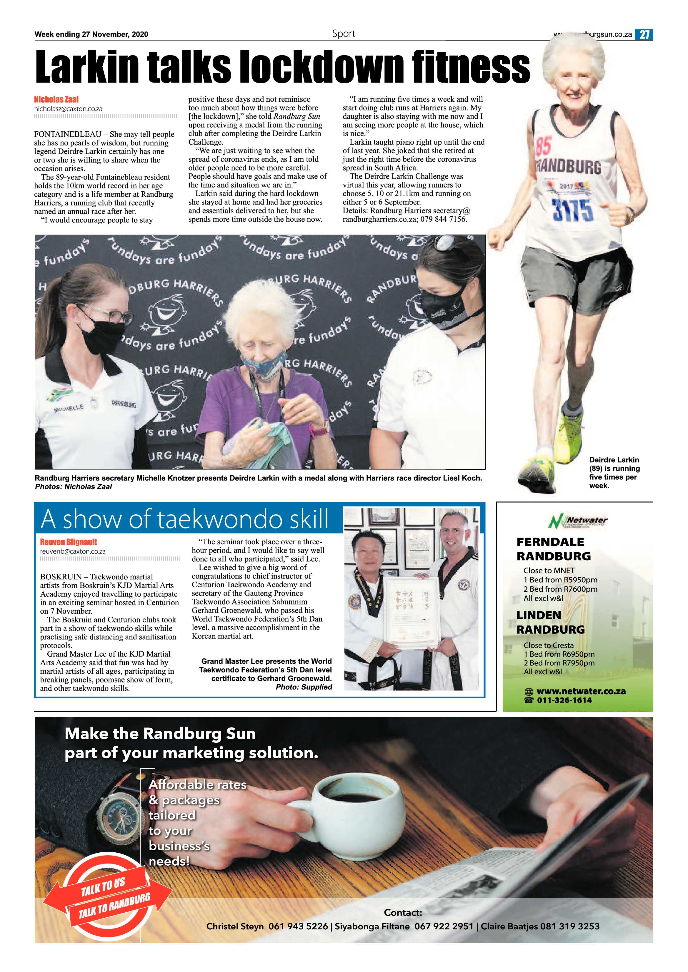 Randburg Sun 27 November 2020 page 27