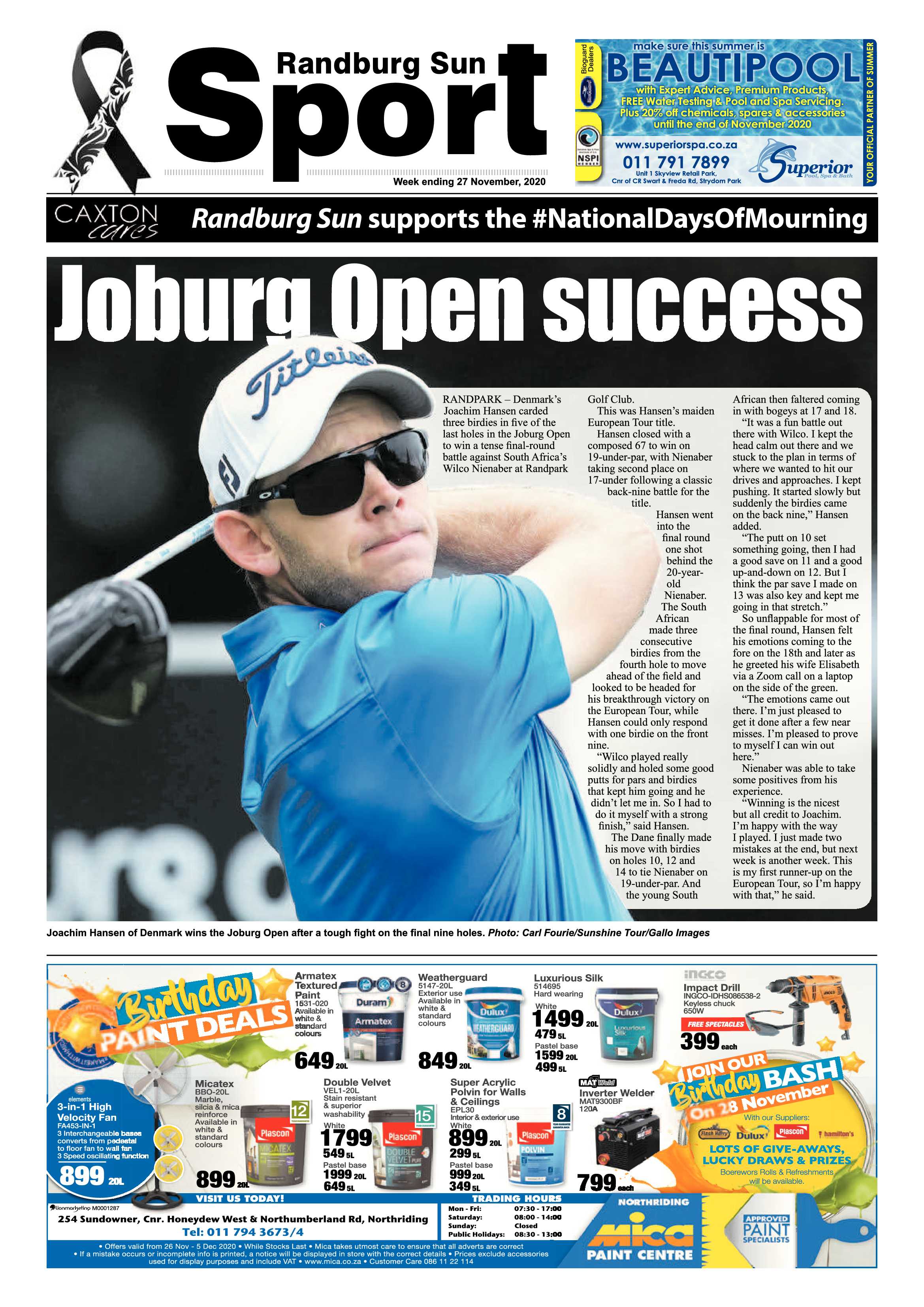 Randburg Sun 27 November 2020 page 28
