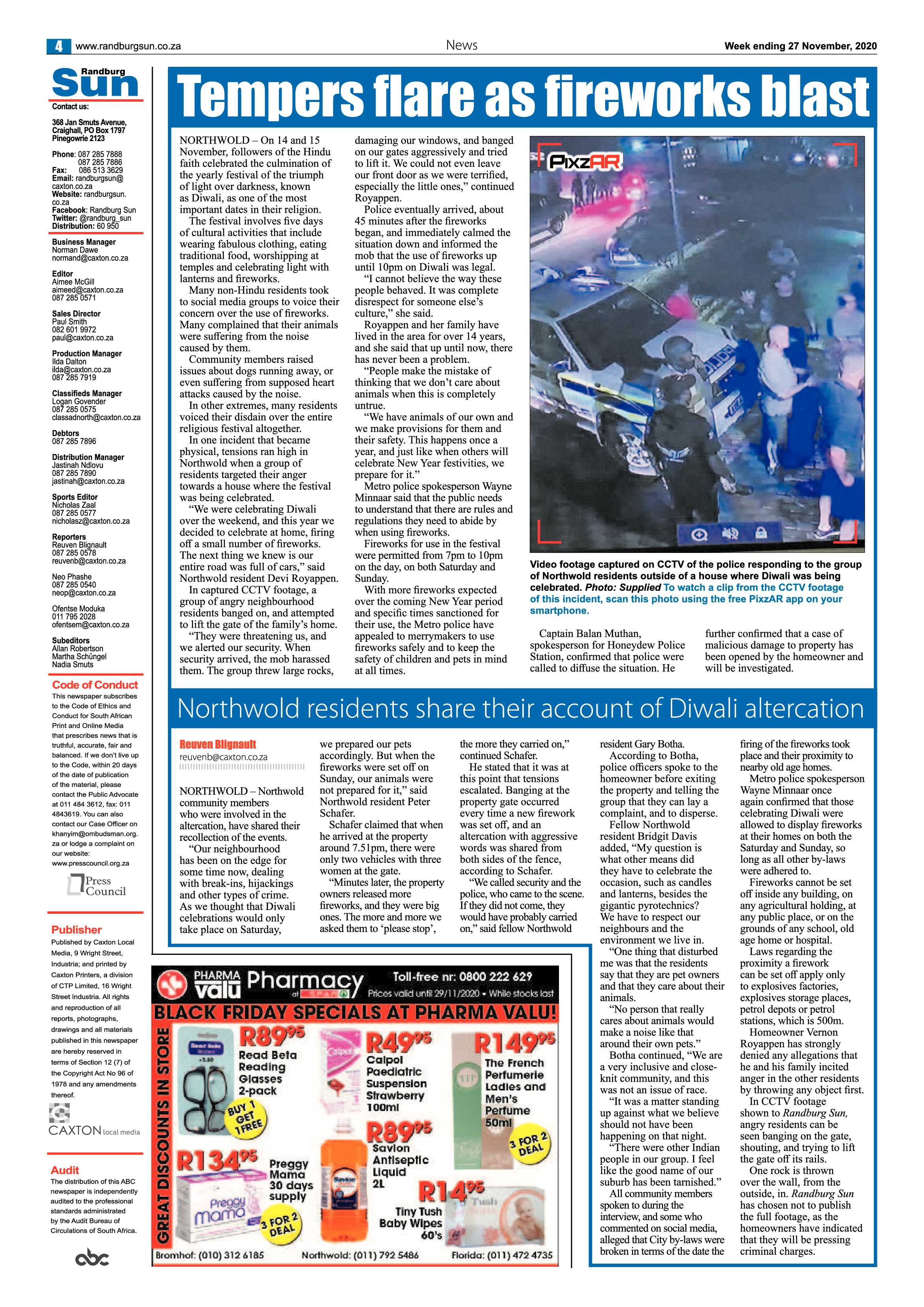 Randburg Sun 27 November 2020 page 4