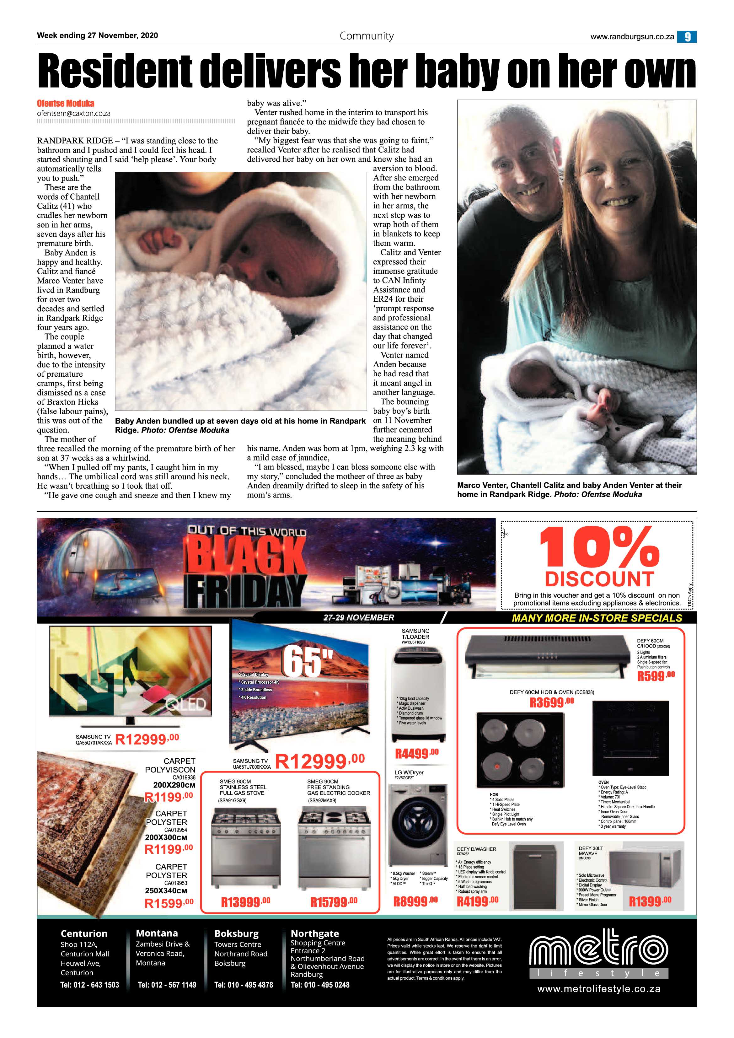 Randburg Sun 27 November 2020 page 9