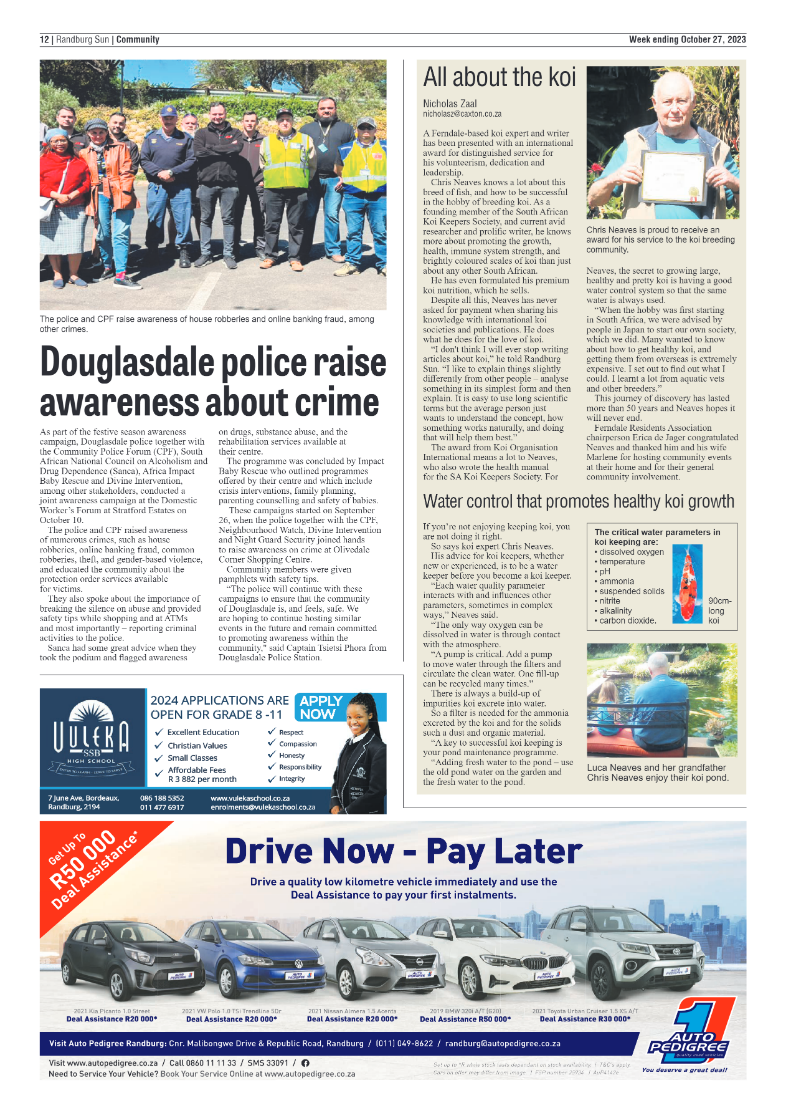 Randburg Sun 27 October 2023 page 12