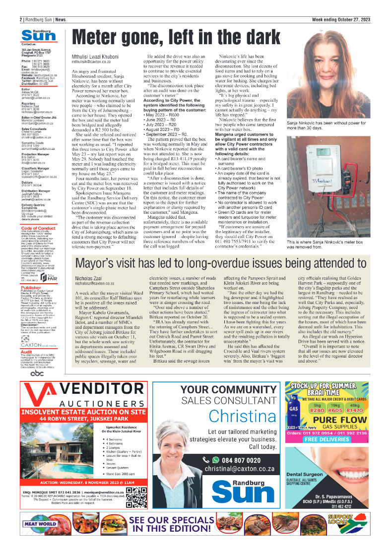 Randburg Sun 27 October 2023 page 2