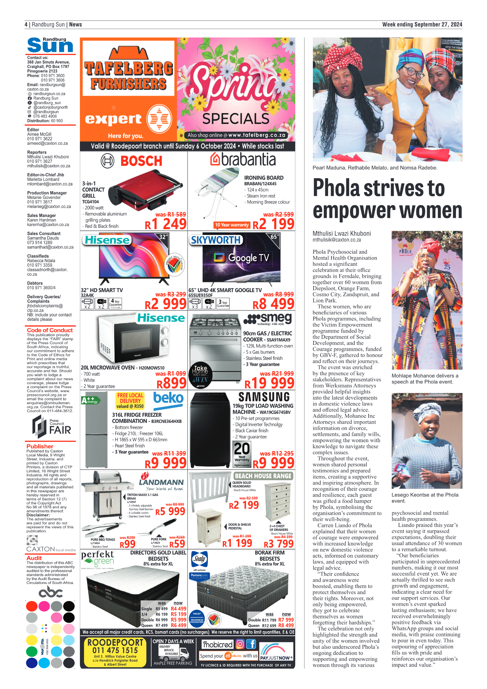 Randburg Sun 27 September 2024 page 4