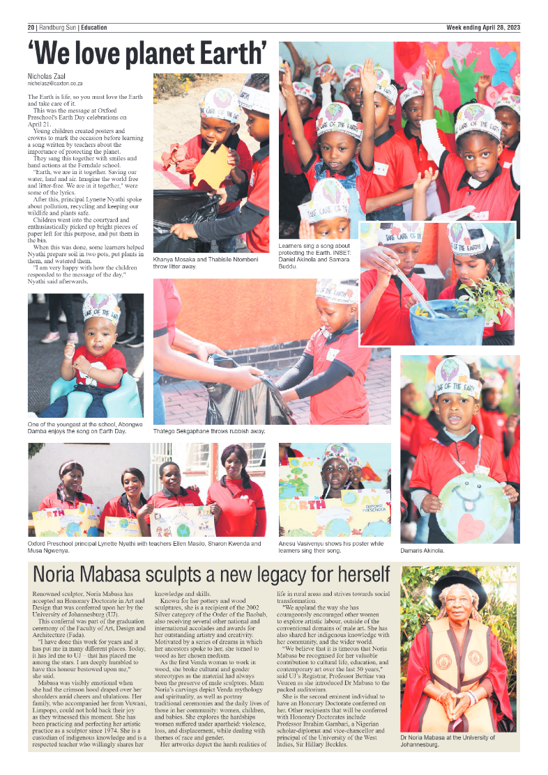Randburg Sun 28 April 2023 page 20
