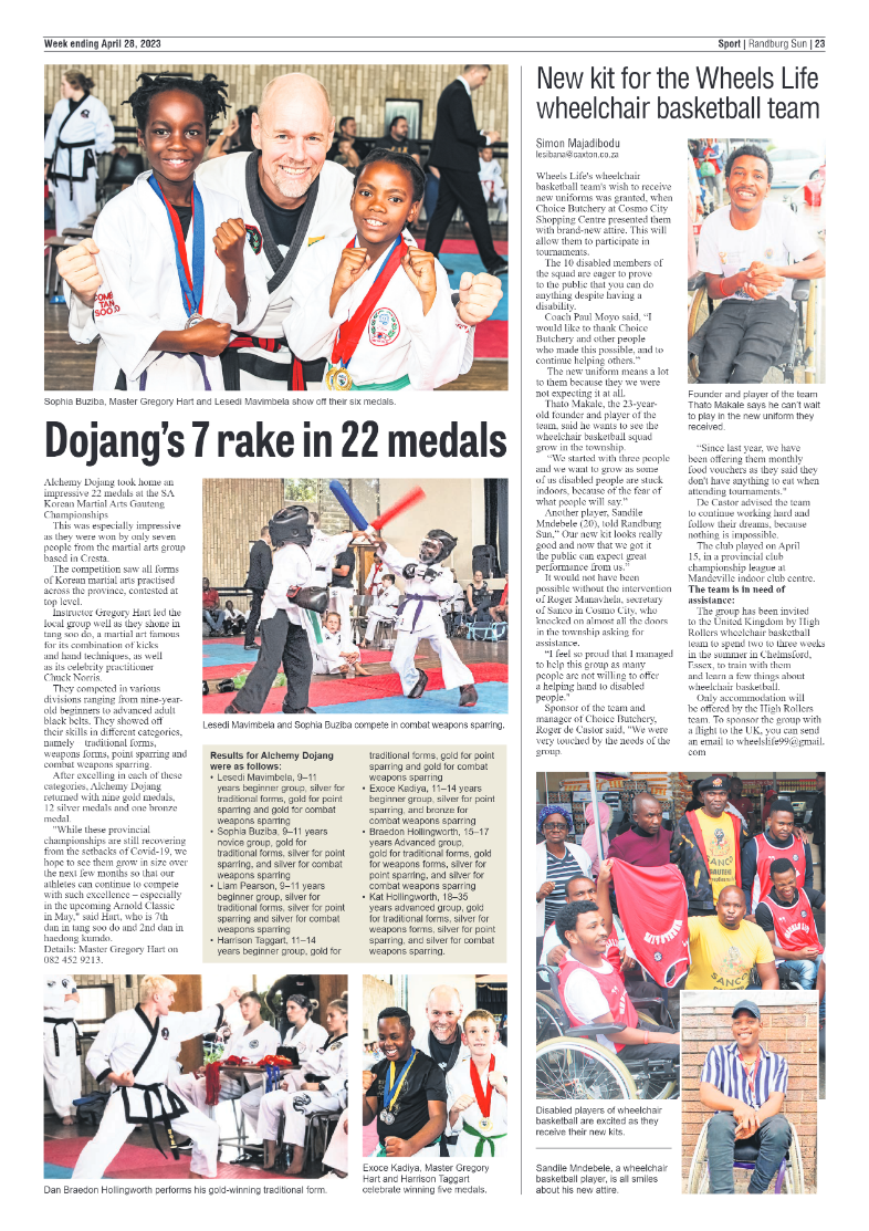Randburg Sun 28 April 2023 page 23