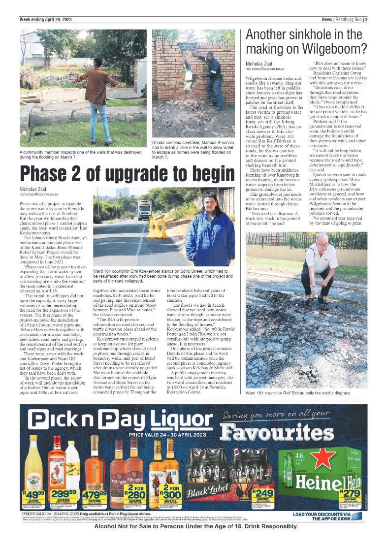 Randburg Sun 28 April 2023 page 3
