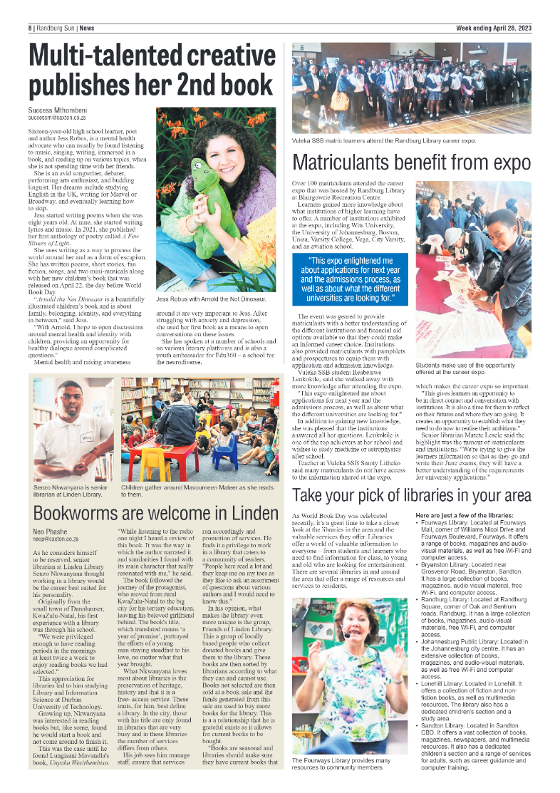 Randburg Sun 28 April 2023 page 8