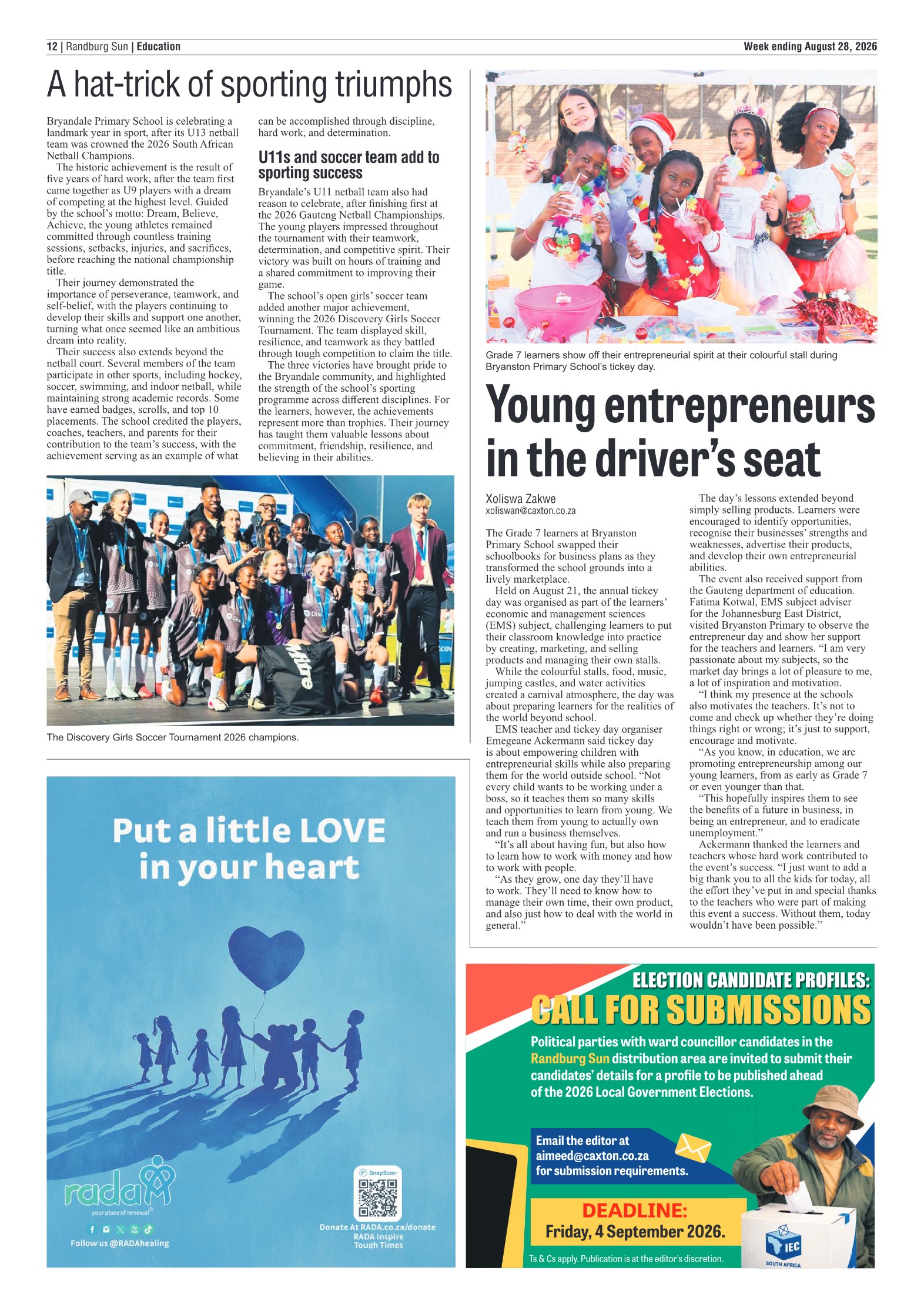 Randburg Sun 28 August 2026 page 12