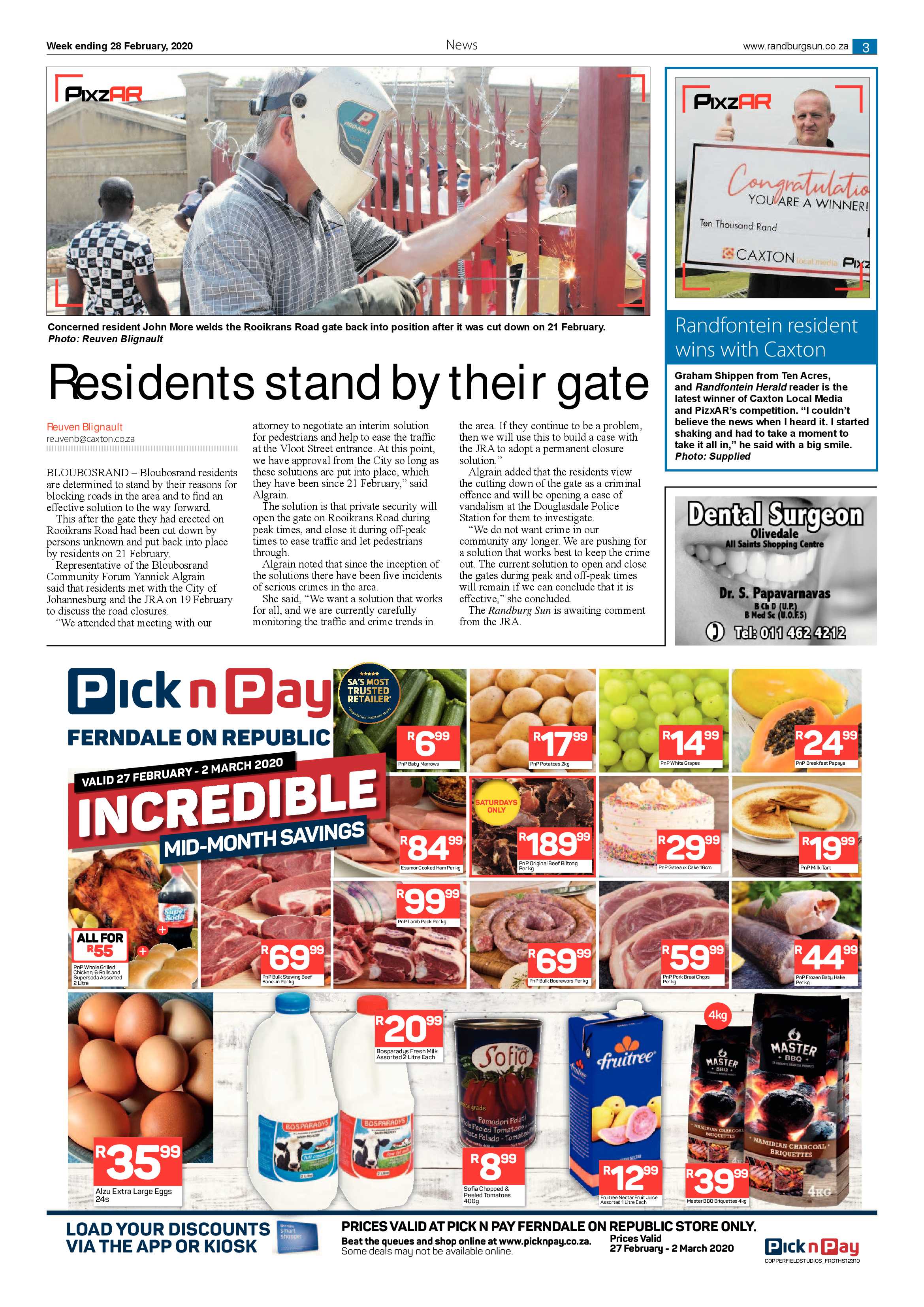 Randburg Sun 28 February 2020 page 3