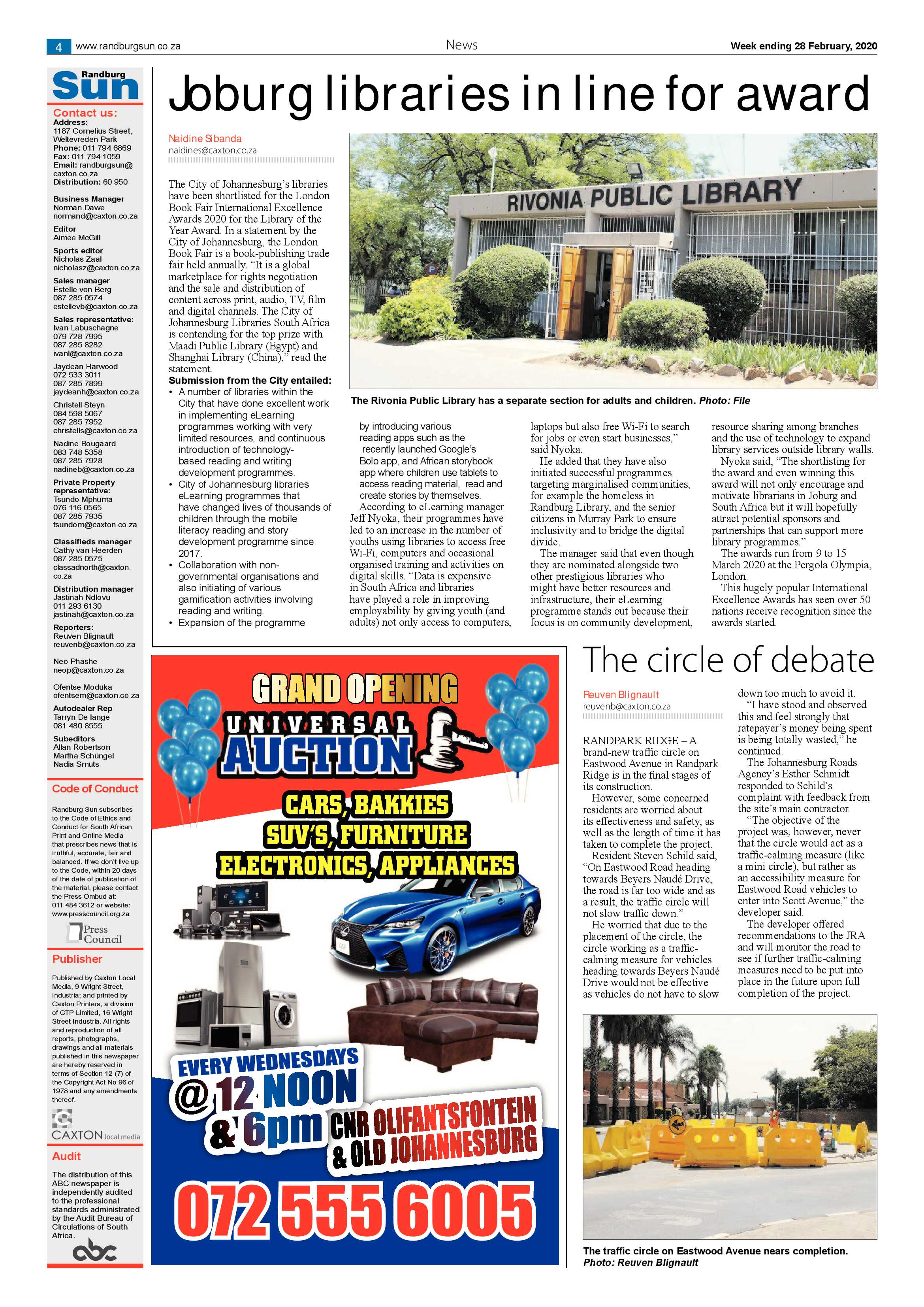Randburg Sun 28 February 2020 page 4