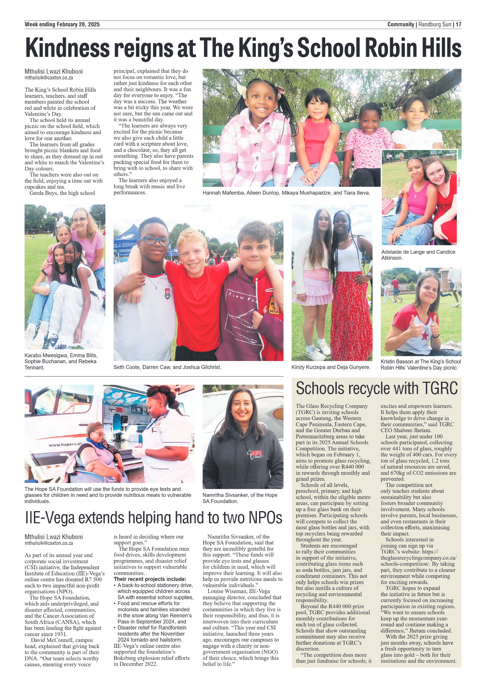 Randburg Sun 28 February 2025 page 17
