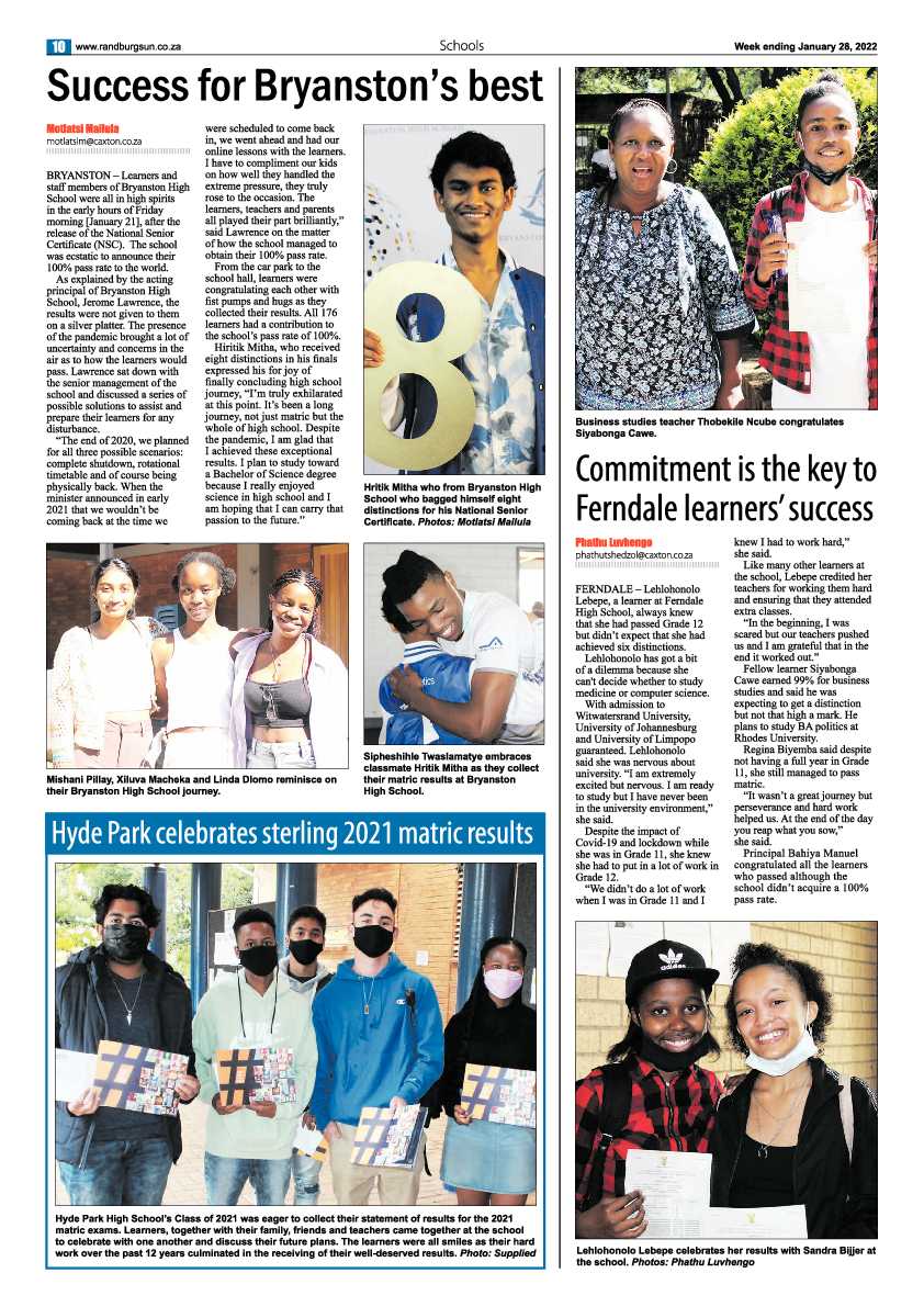 Randburg Sun 28 January 2022 page 10
