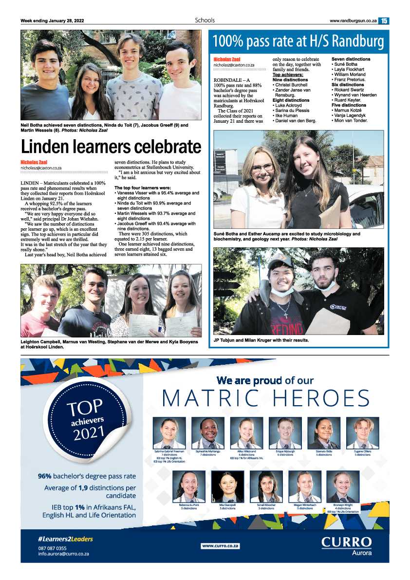 Randburg Sun 28 January 2022 page 15