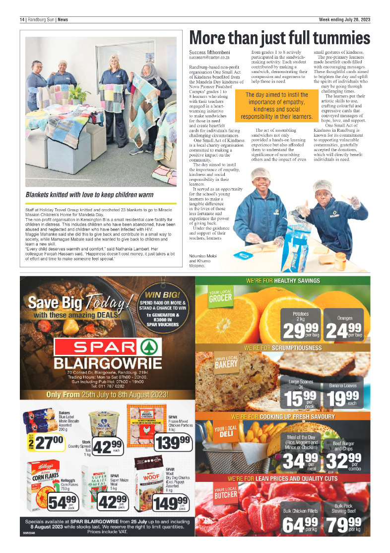 Randburg Sun 28 July 2023 page 14