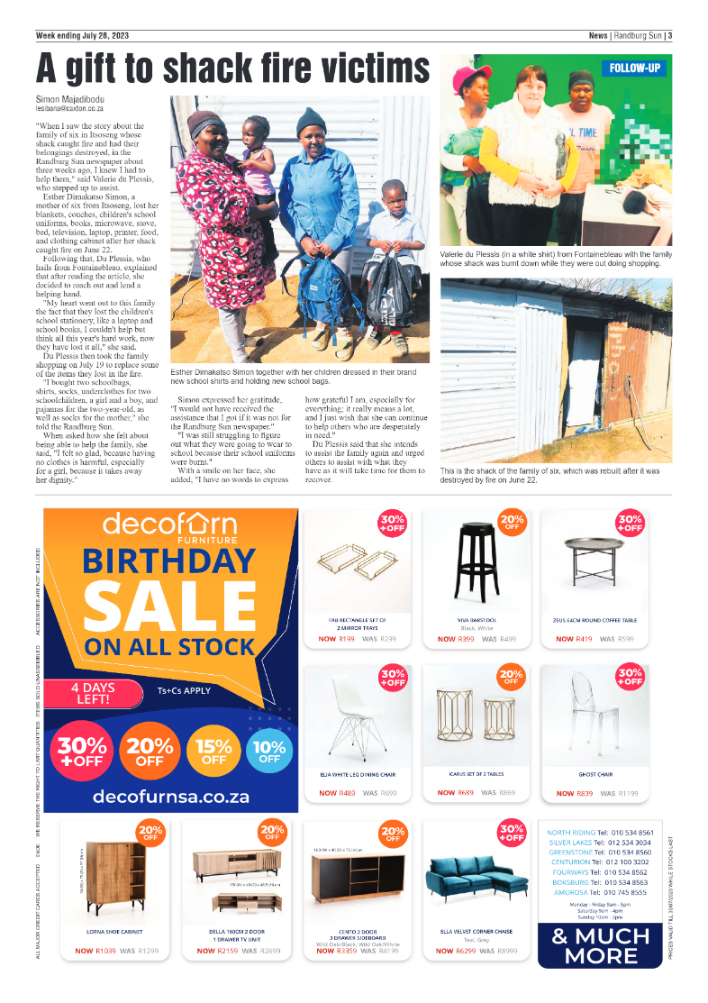 Randburg Sun 28 July 2023 page 3