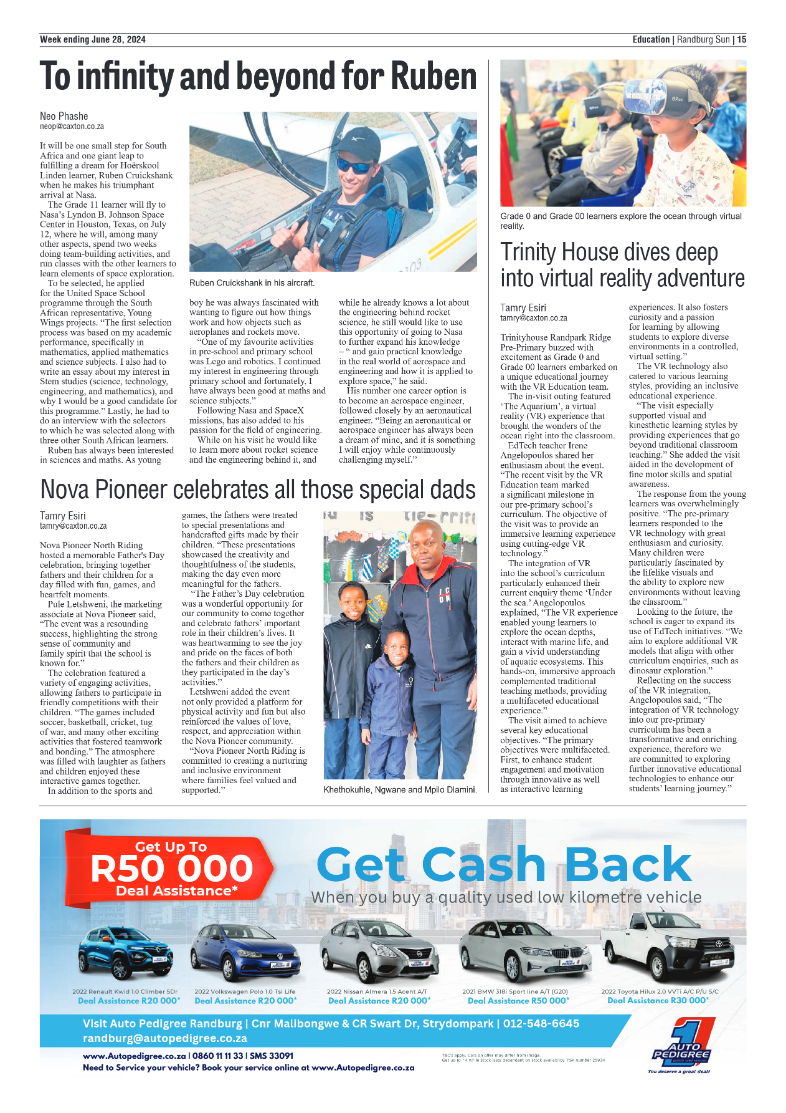 Randburg Sun 28 June 2024 page 15