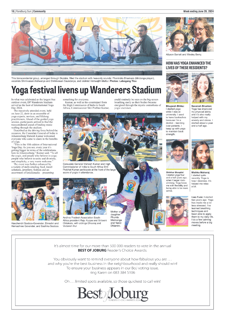 Randburg Sun 28 June 2024 page 16