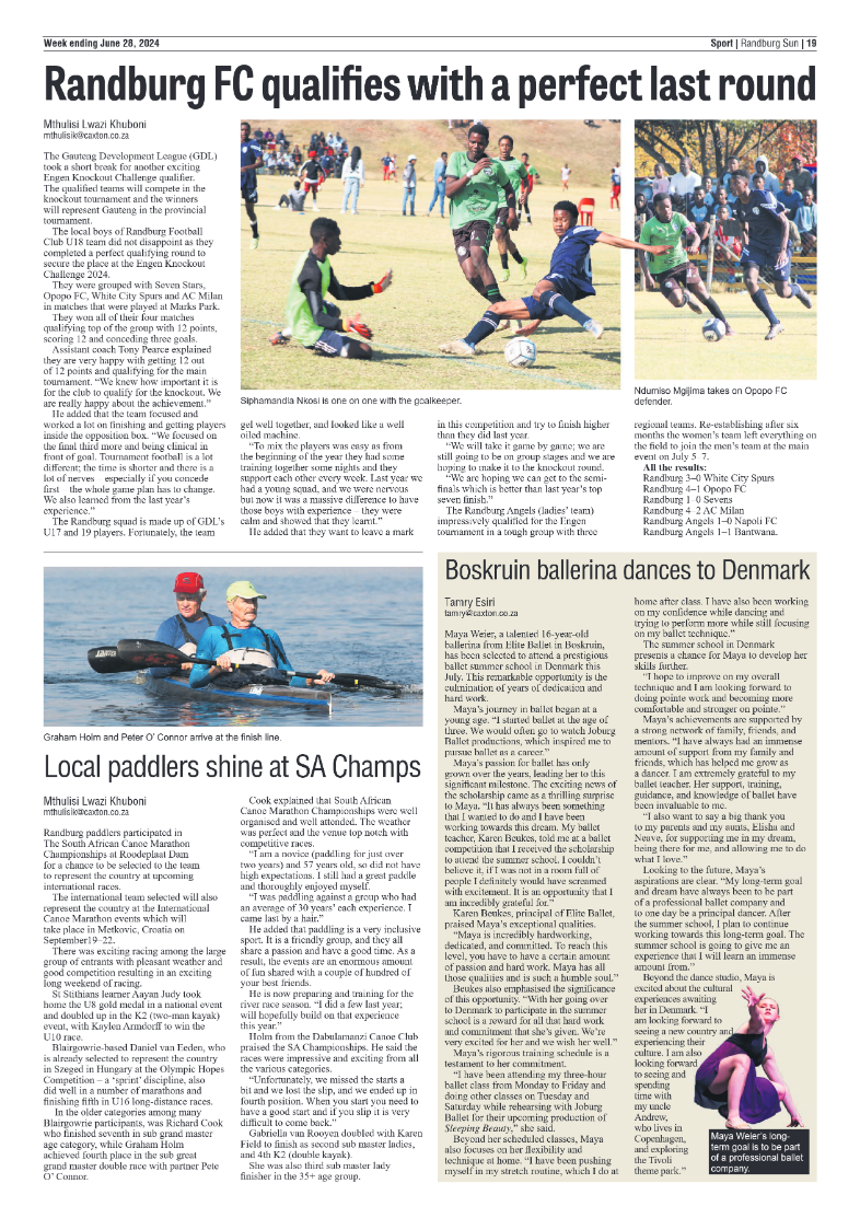 Randburg Sun 28 June 2024 page 19