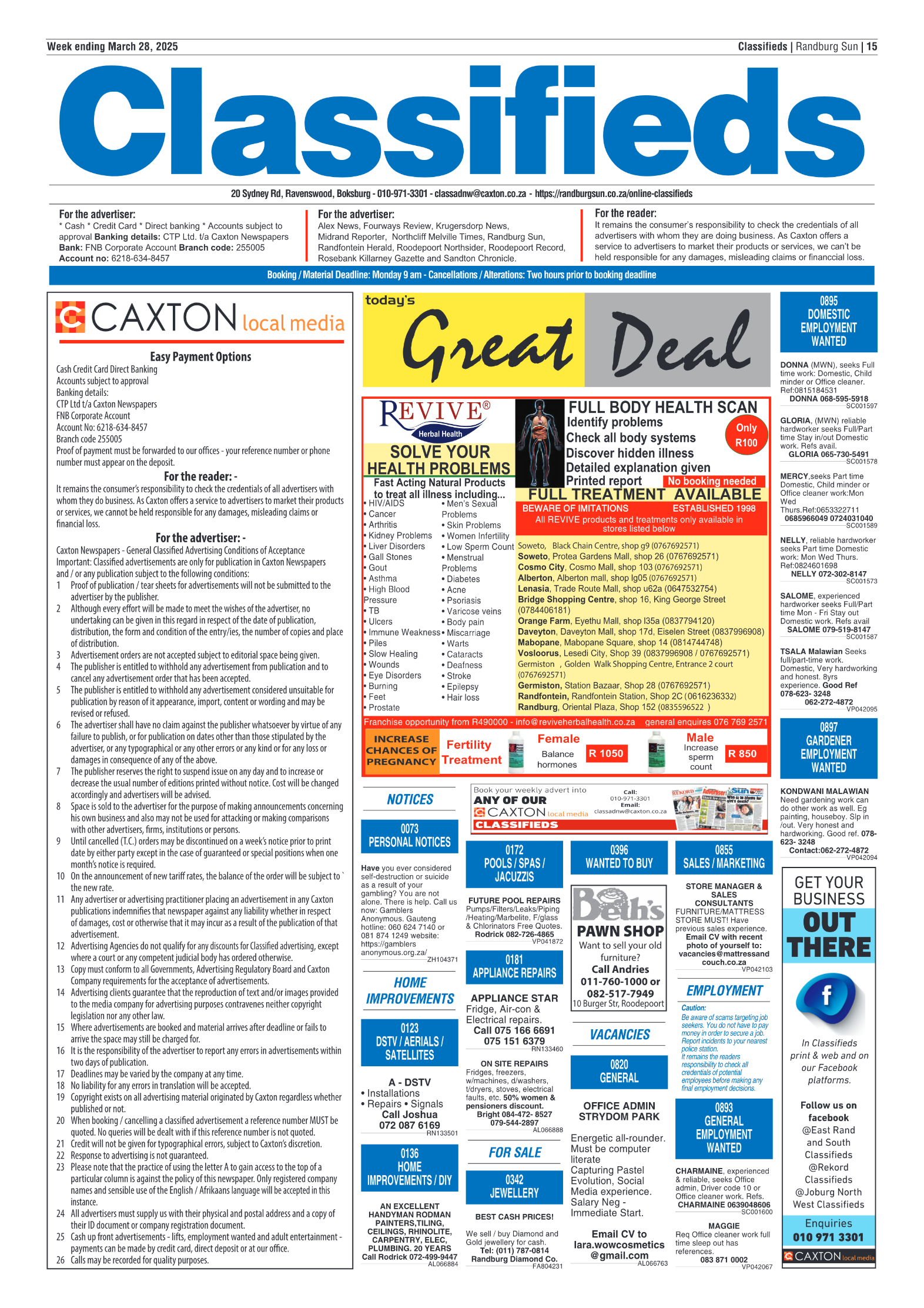 Randburg Sun 28 March 2025 page 15