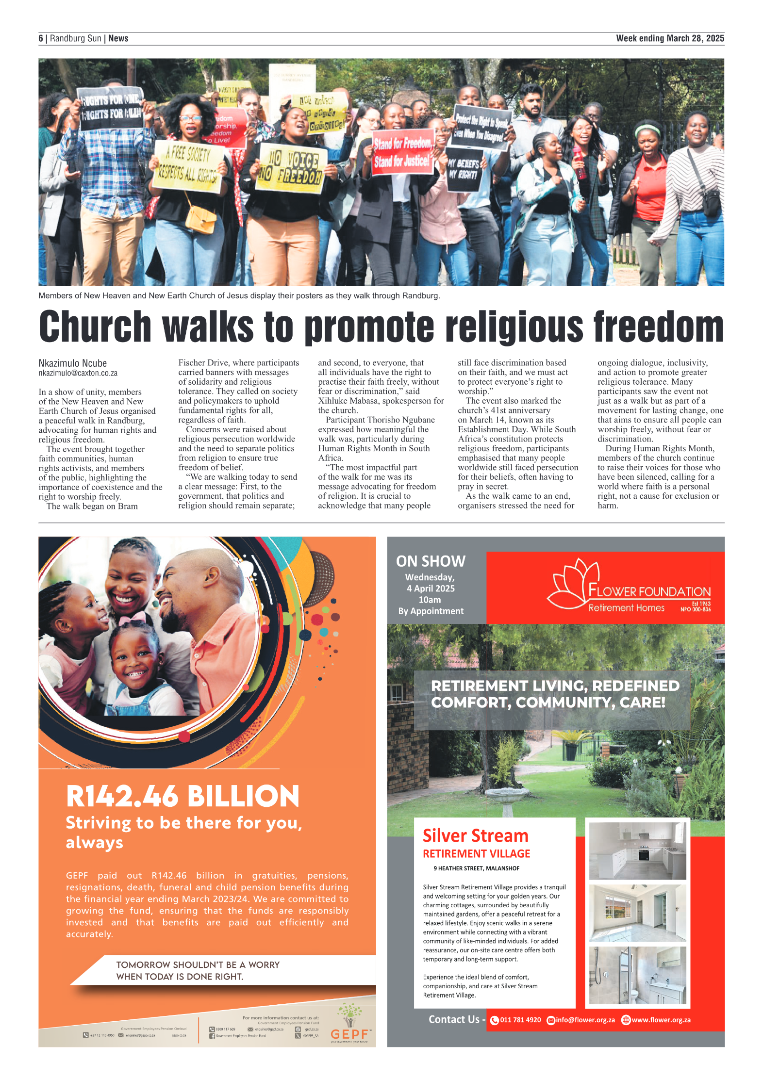 Randburg Sun 28 March 2025 page 6