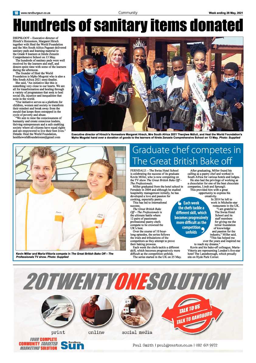 Randburg Sun 28 May 2021 page 10