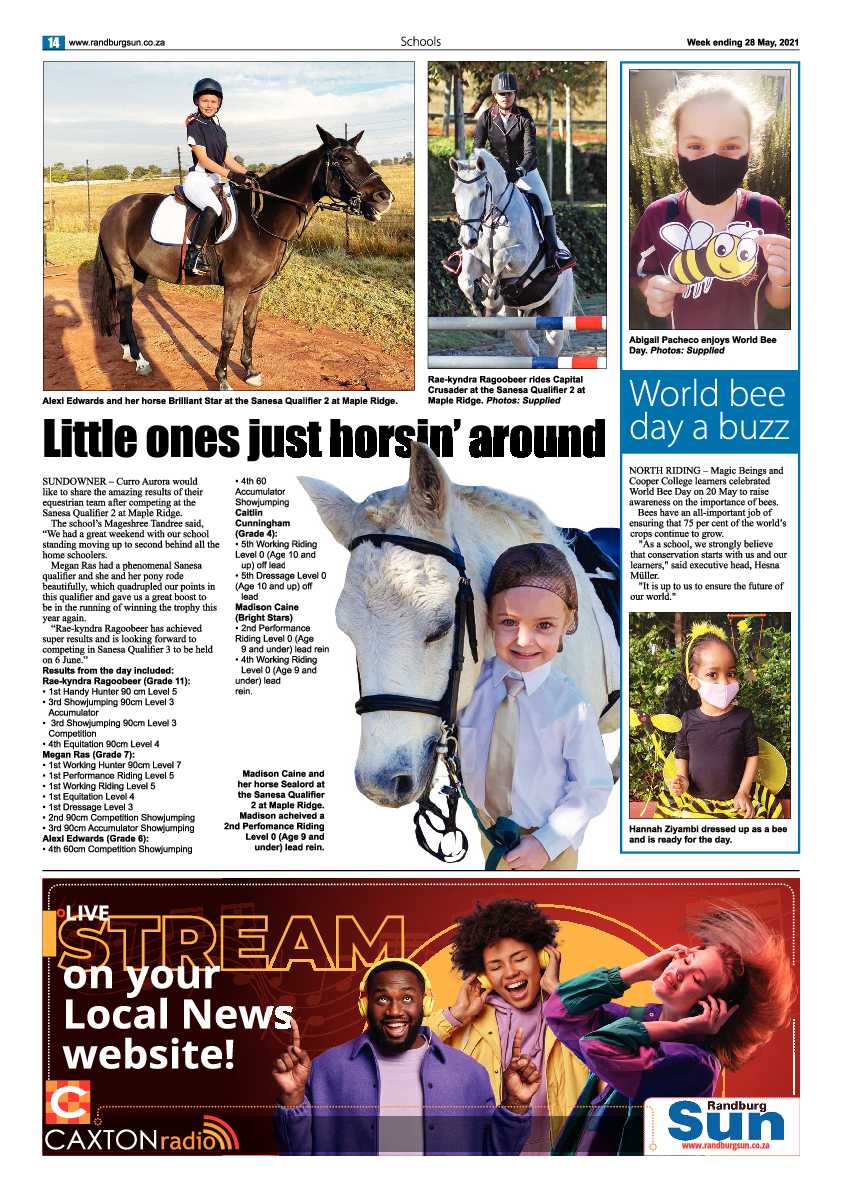 Randburg Sun 28 May 2021 page 14
