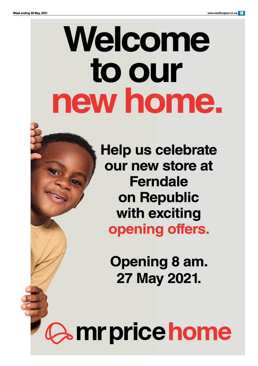 Randburg Sun 28 May 2021 page 19