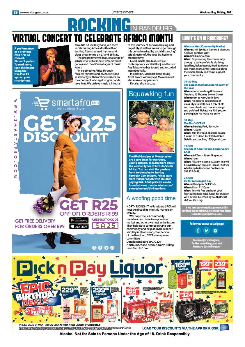 Randburg Sun 28 May 2021 page 20